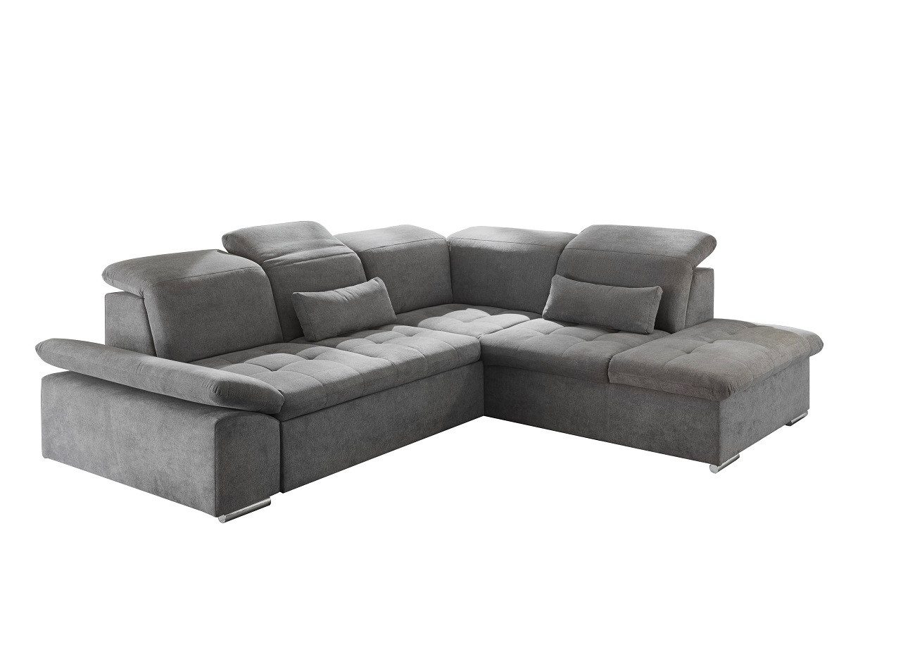 ED EXCITING DESIGN Ecksofa Wayne, mit Schlaffunktion & Bettkasten, 2x Niere günstig online kaufen