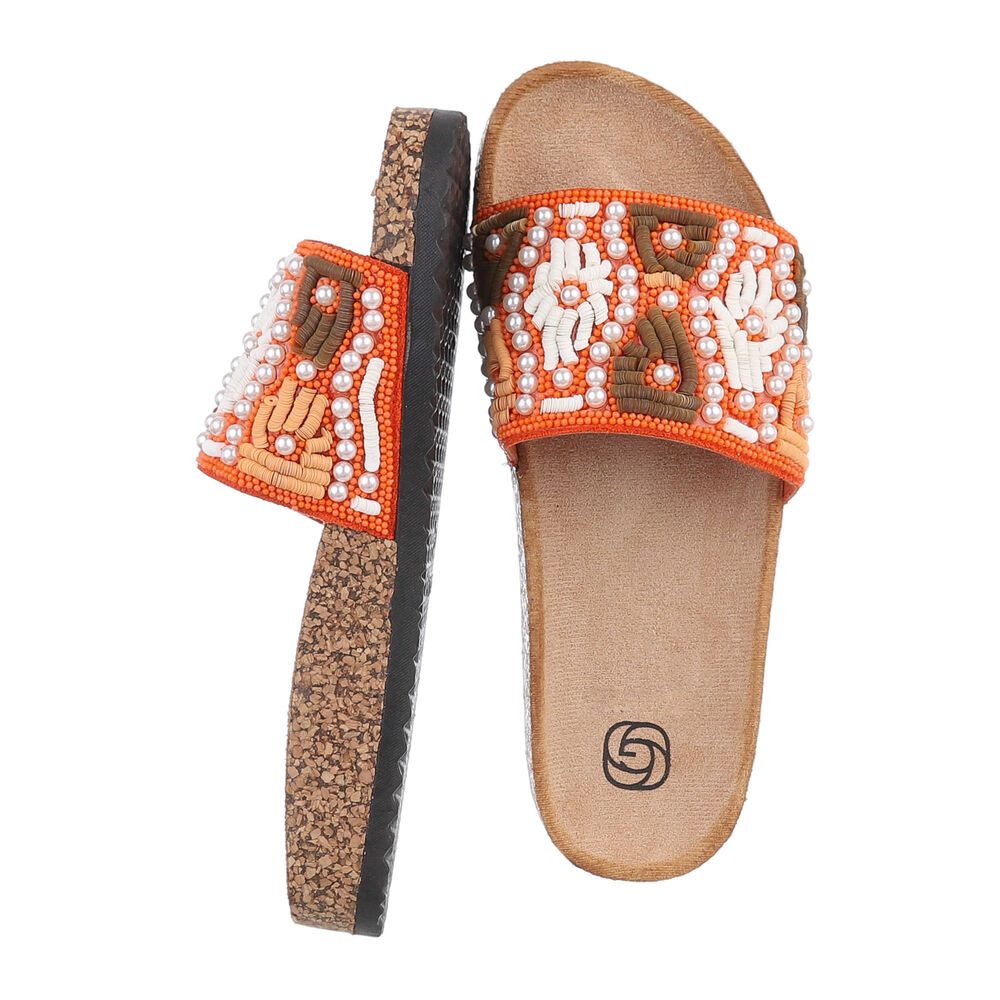 Ital-Design Damen Mules Freizeit Pantolette (86706643) Flach Pantoletten in günstig online kaufen