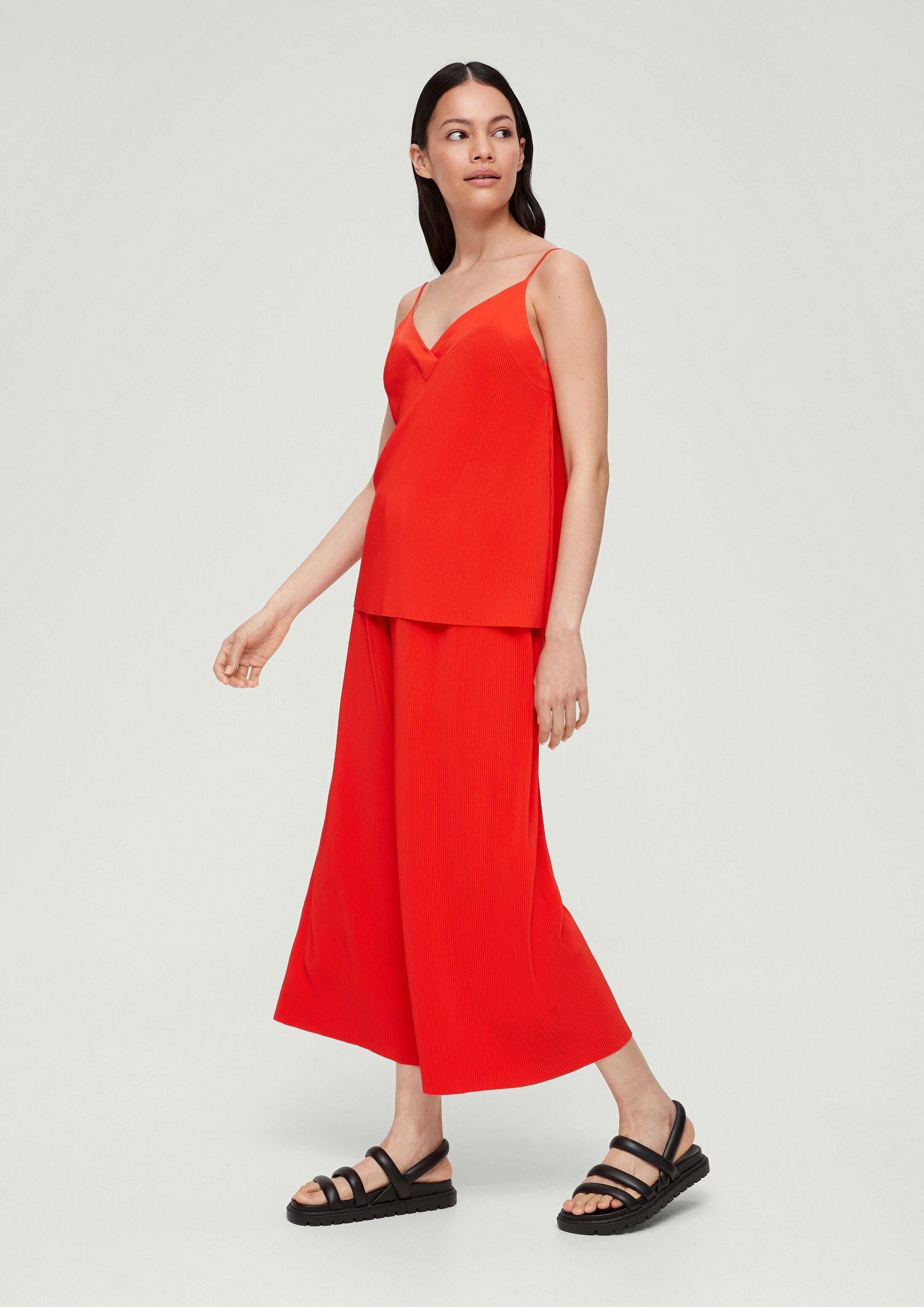 s.Oliver Culotte Hose Relaxed: Hose mit Plisseefalten