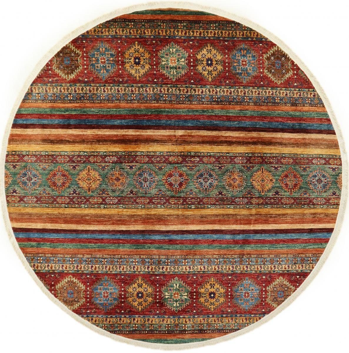 Orientteppich Arijana Shaal 238x236 Handgeknüpfter Orientteppich Rund, Nain Trading, rund, Höhe: 5 mm