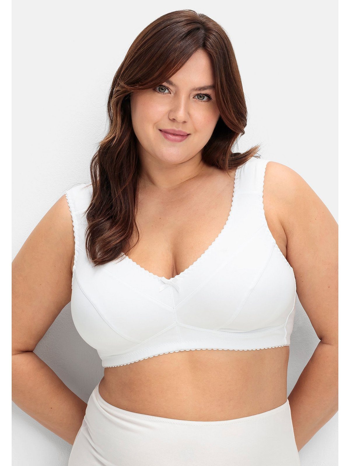 Sheego Entlastungs-BH Große Größen ohne Bügel, mit Unterbrustgummi