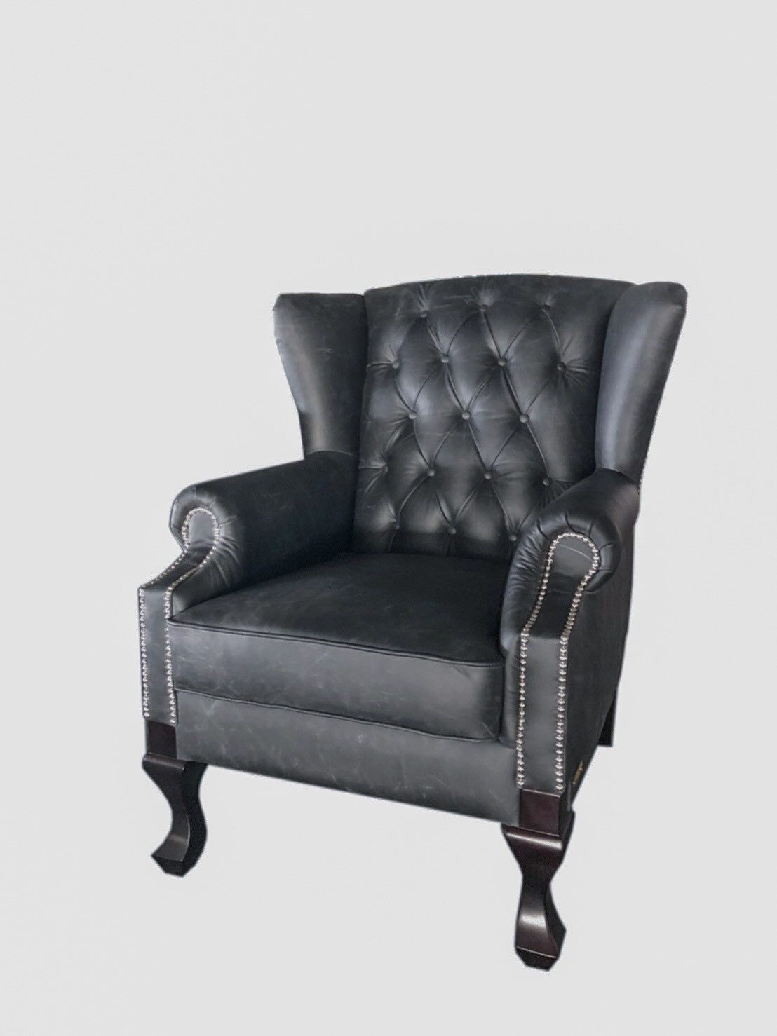 Salottini Chesterfield-Sessel Chesterfield Ohrensessel Emerson Ledersessel Relaxsessel Salottini, Handarbeit