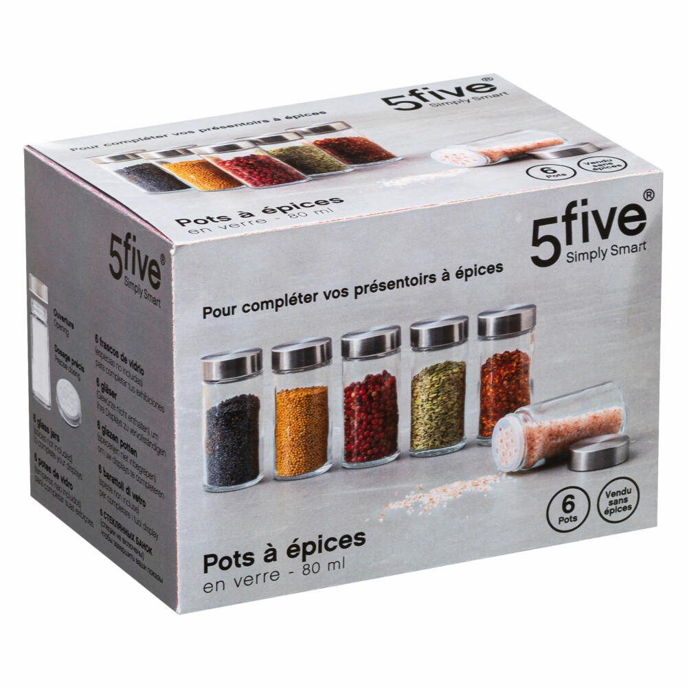 5five Simply Smart Gewürzbehälter Gewürzgläser-Set 6-tlg., günstig online kaufen