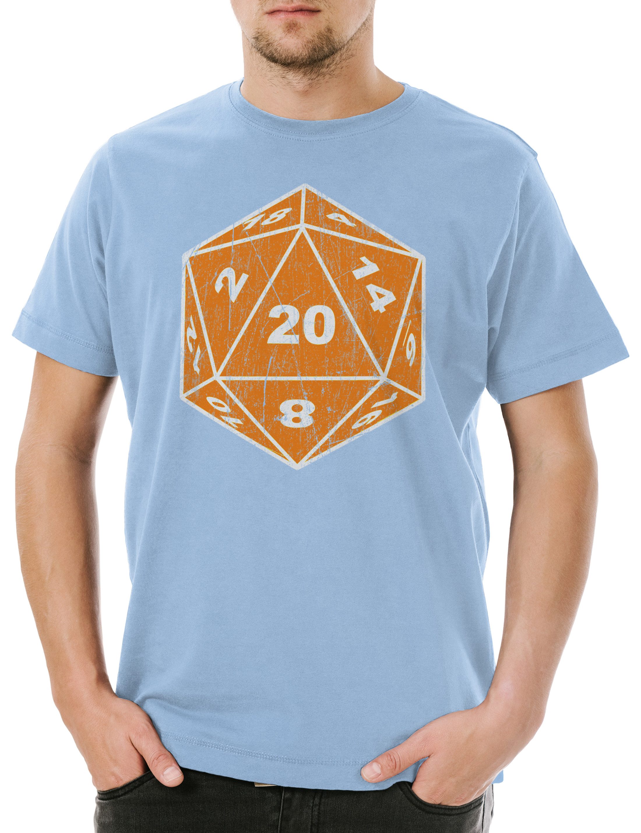 Print-Shirt RPG Dice Herren T-Shirt RPG Roleplay Dungeons MMORPG Online Dragons