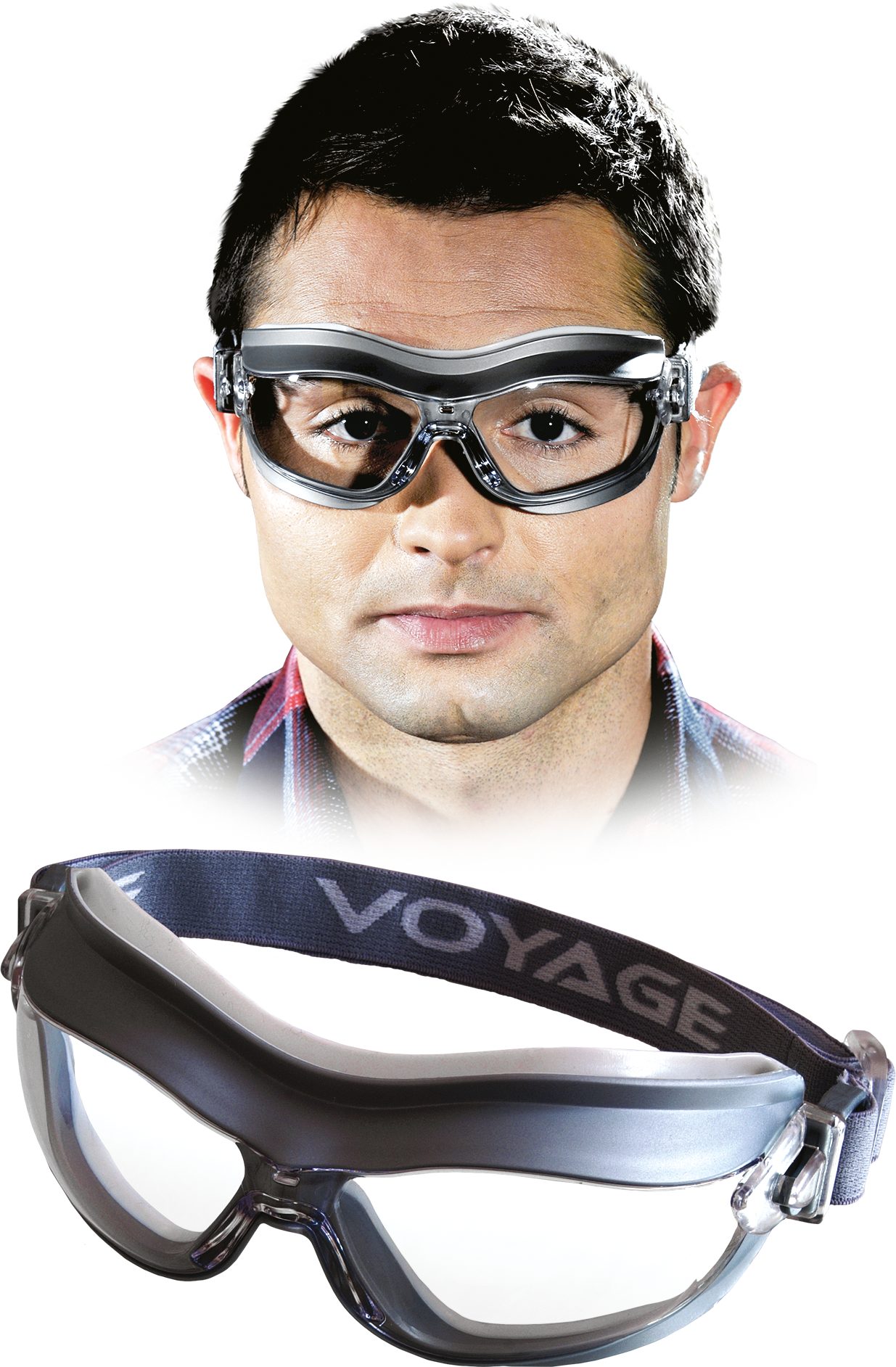 Reis Arbeitsschutzbrille Gog-Voyage Защитные очки Arbeitsschutzbrille Transparentgrau Uni Größe