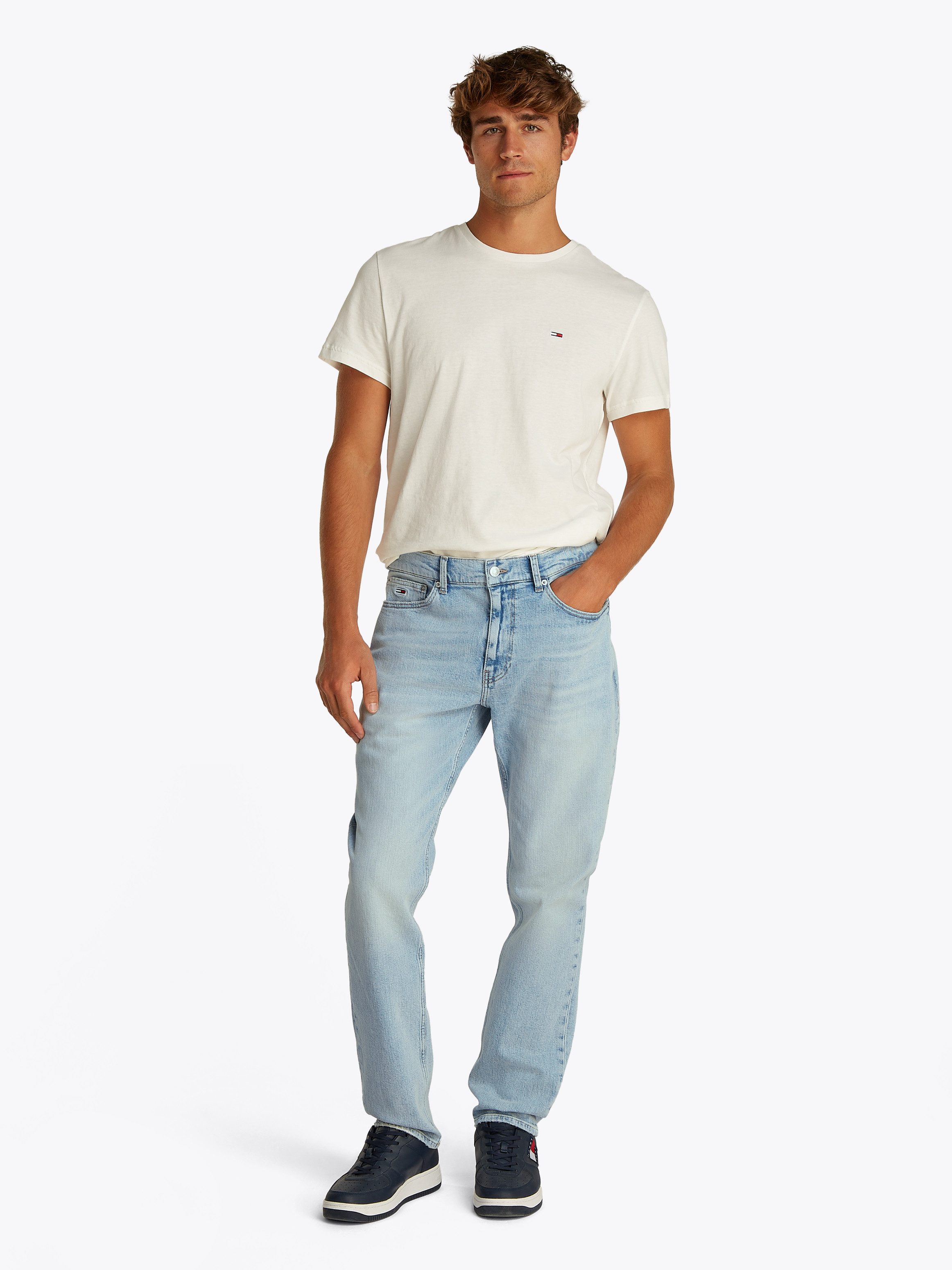 Tommy Jeans Slim-fit-Jeans Ryan Regular Slim Straight Slim‑Straight‑Jeans aus hochwertigem Denim regulärer Leibhöhe