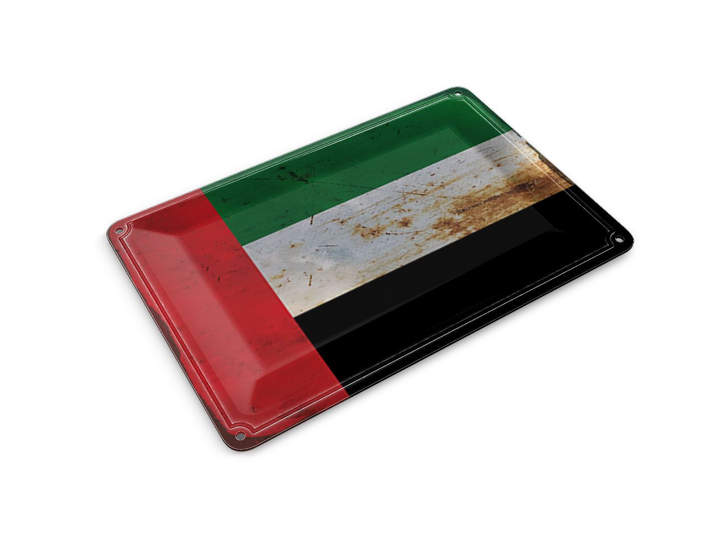 Femer GmbH Postkarte Flagge Arabische Emirate 14x10 cm Flag Rost, unfrankiert