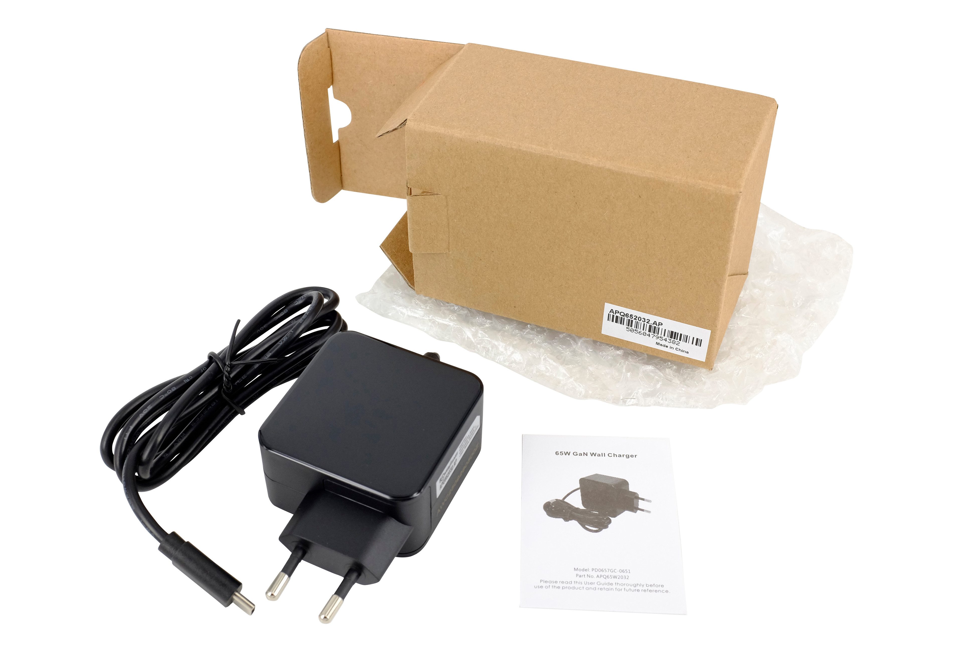 PowerSmart APQ652032.AP Batterie-Ladegerät (USB-C 65W GaN-Schnellladegerät, Kompatibel mit Huawei MateBook, Lenovo Thinkpad, MacBook Pro/Air, Spectre, ASUS Chro – Bild 5 von 5