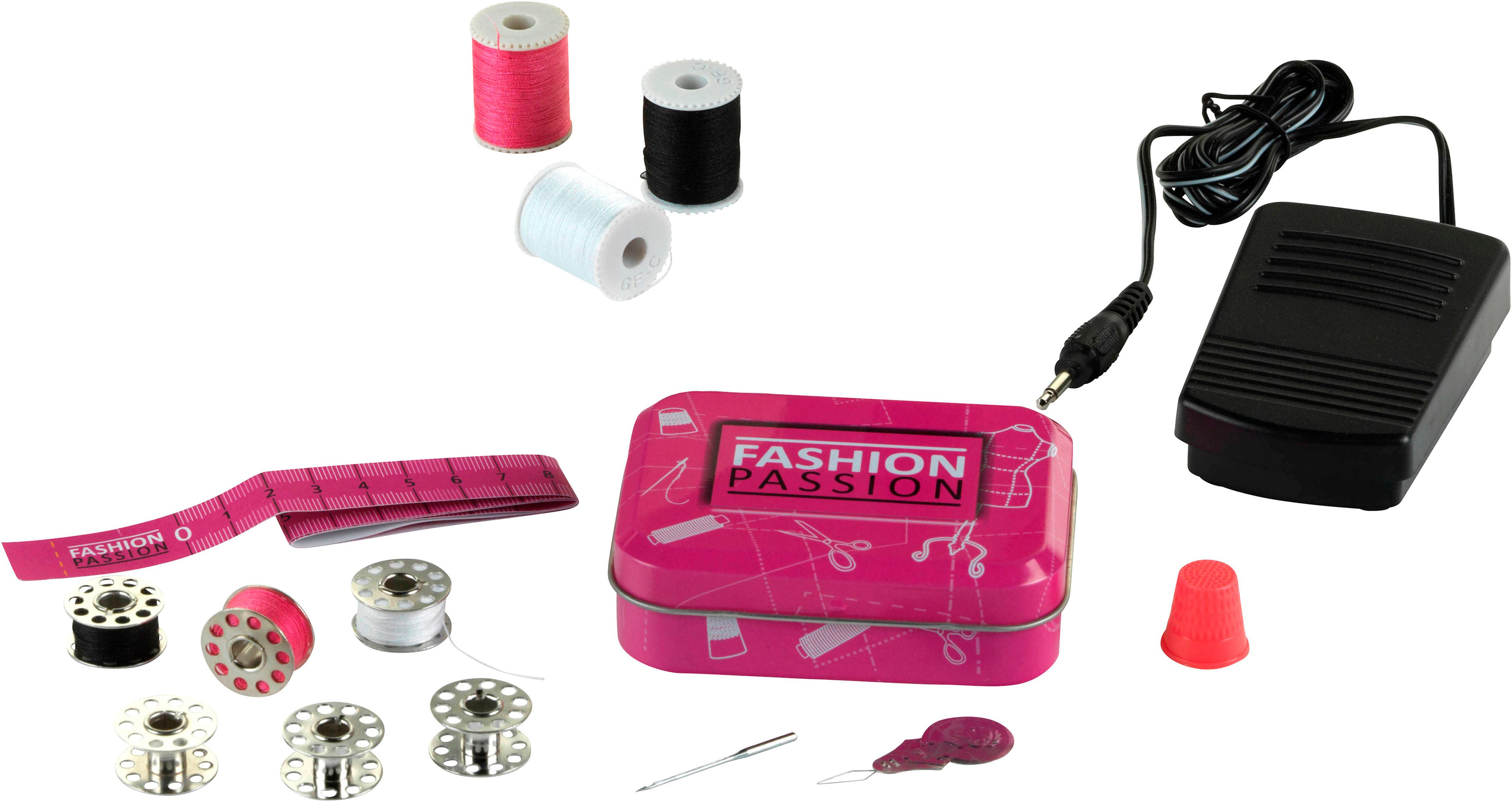Klein Kinder-Nähmaschine Fashion Passion, batteriebetrieben günstig online kaufen
