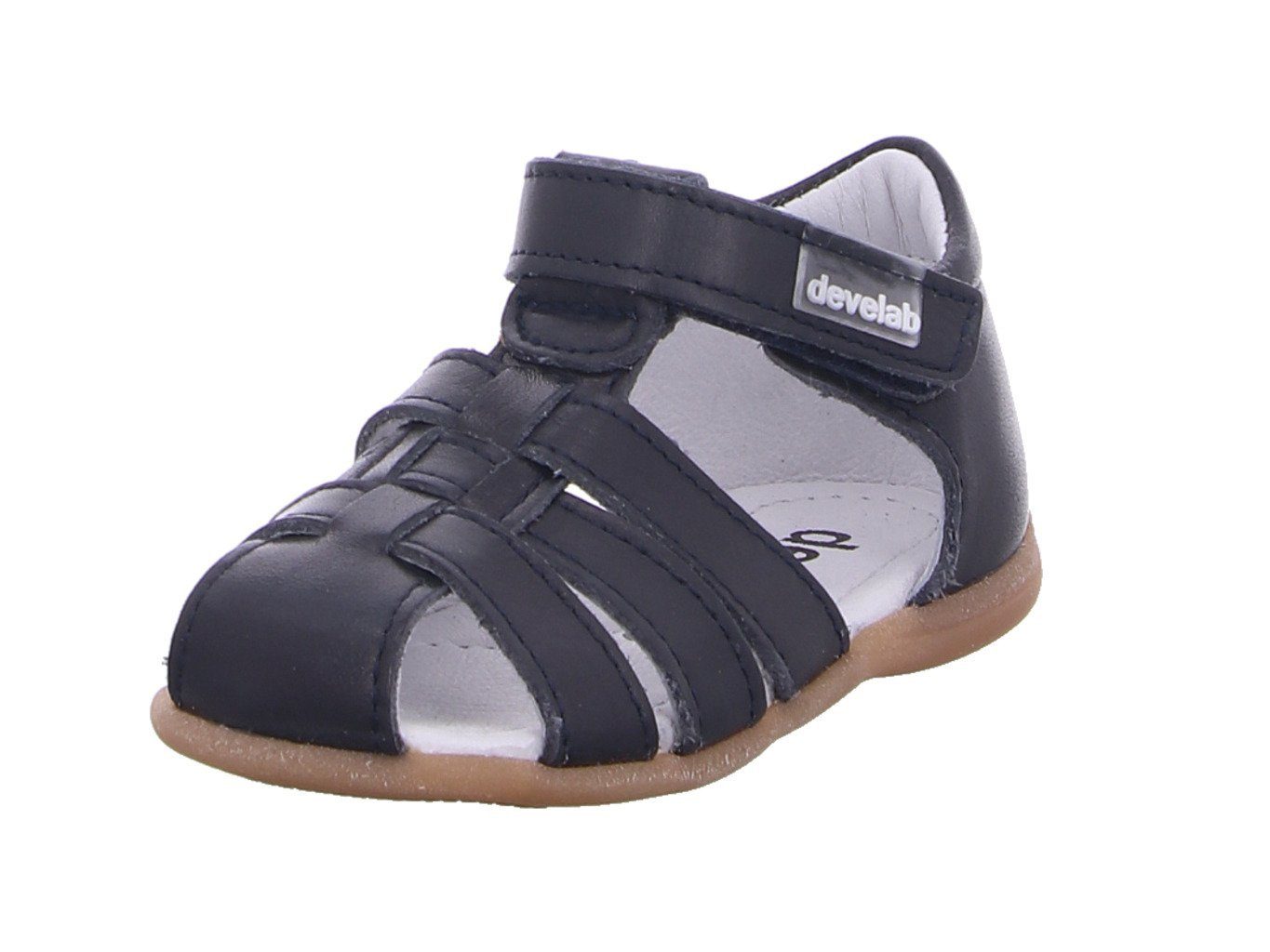 develab Lauflern-Sandale Unisex Navy Lauflernschuh