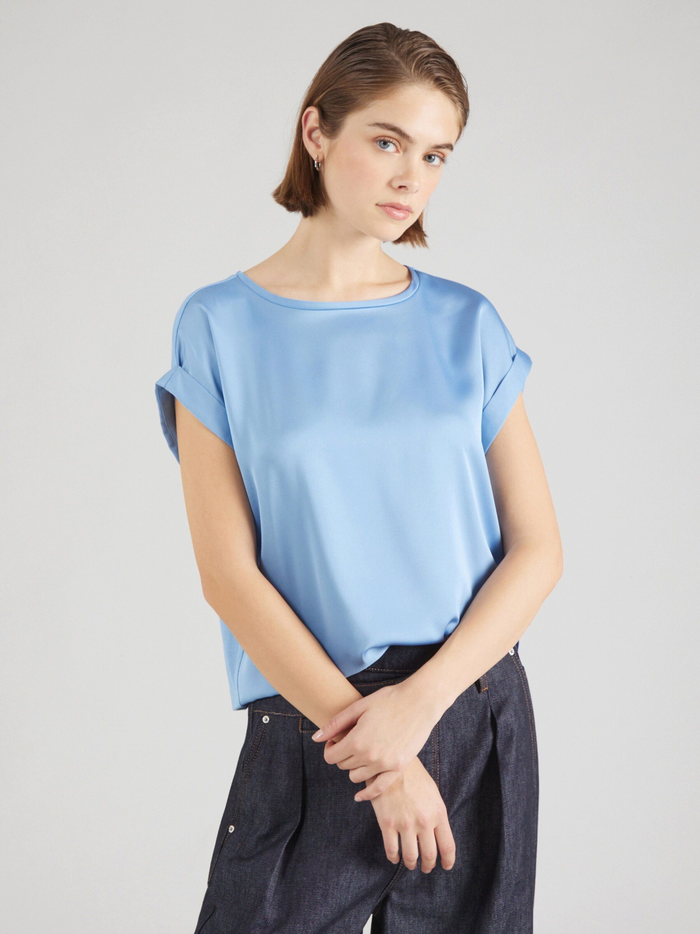 Vila T-Shirt Satin Blusen Kurzarm Basic günstig online kaufen