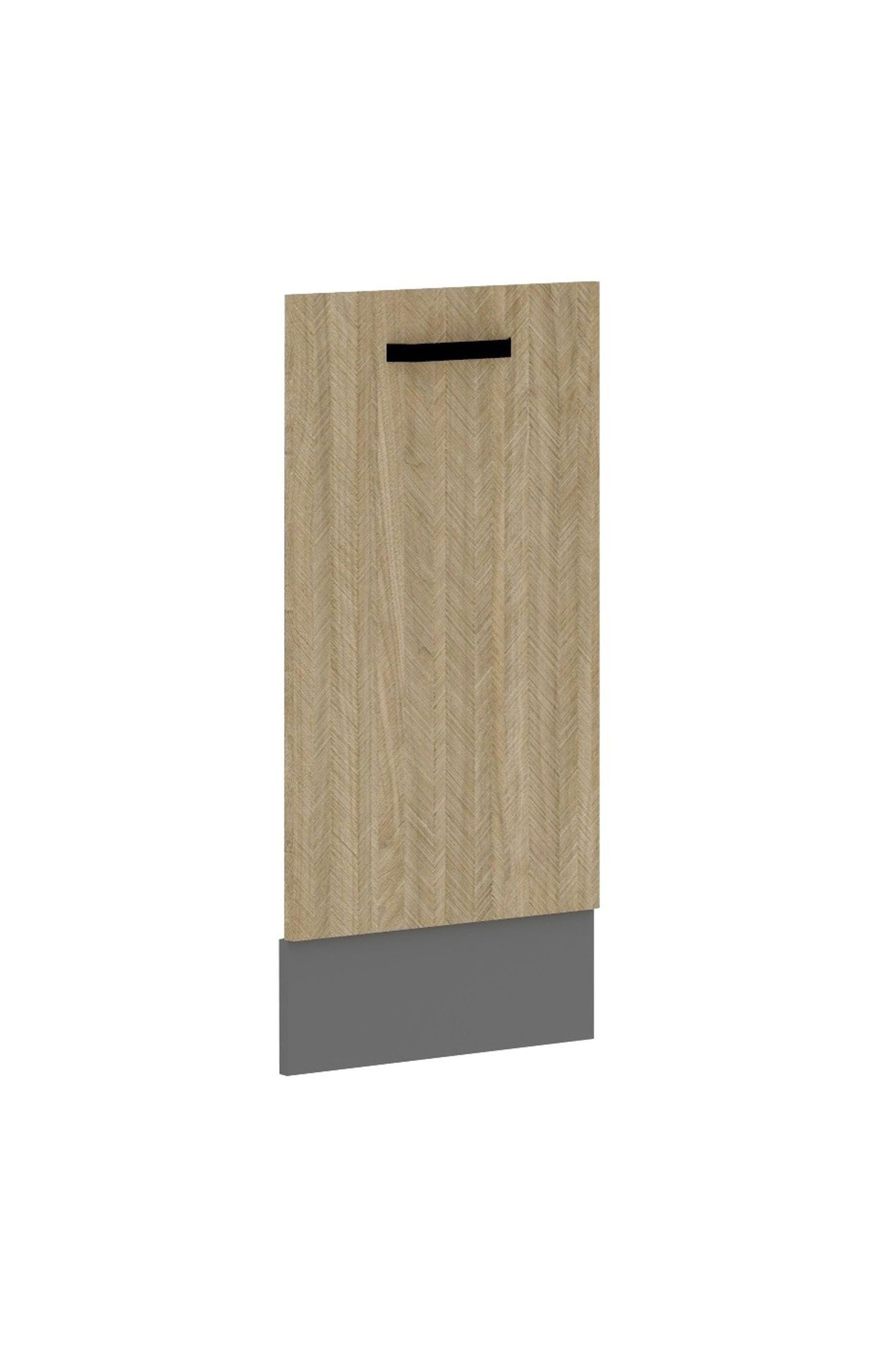 Küchen-Preisbombe Frontblende für vollintegrierten Geschirrspüler 60 cm Küche SCANDI Fischgrät Optik (1 St., Frontblende Geschirrspüler vollintegriert), passgenau für das Küchenmodell SCANDI
