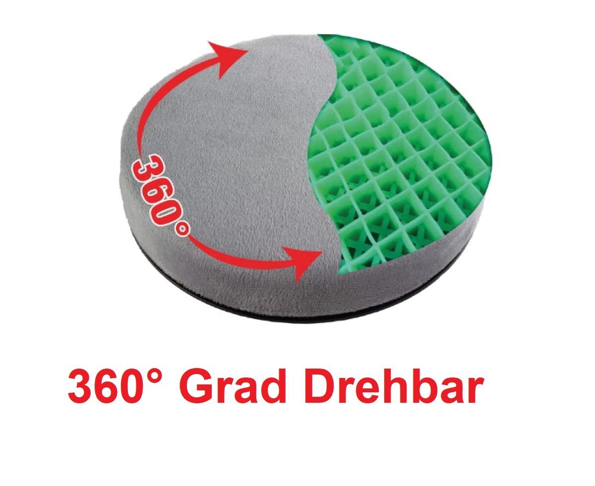 Orange-Planet Sitzkissen Comfort Kissen 360° Grad drehbar