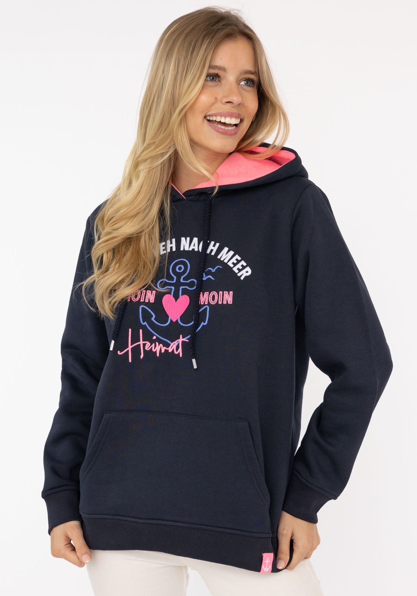 Zwillingsherz Hoodie "Fernweh nach Meer" mit günstig online kaufen