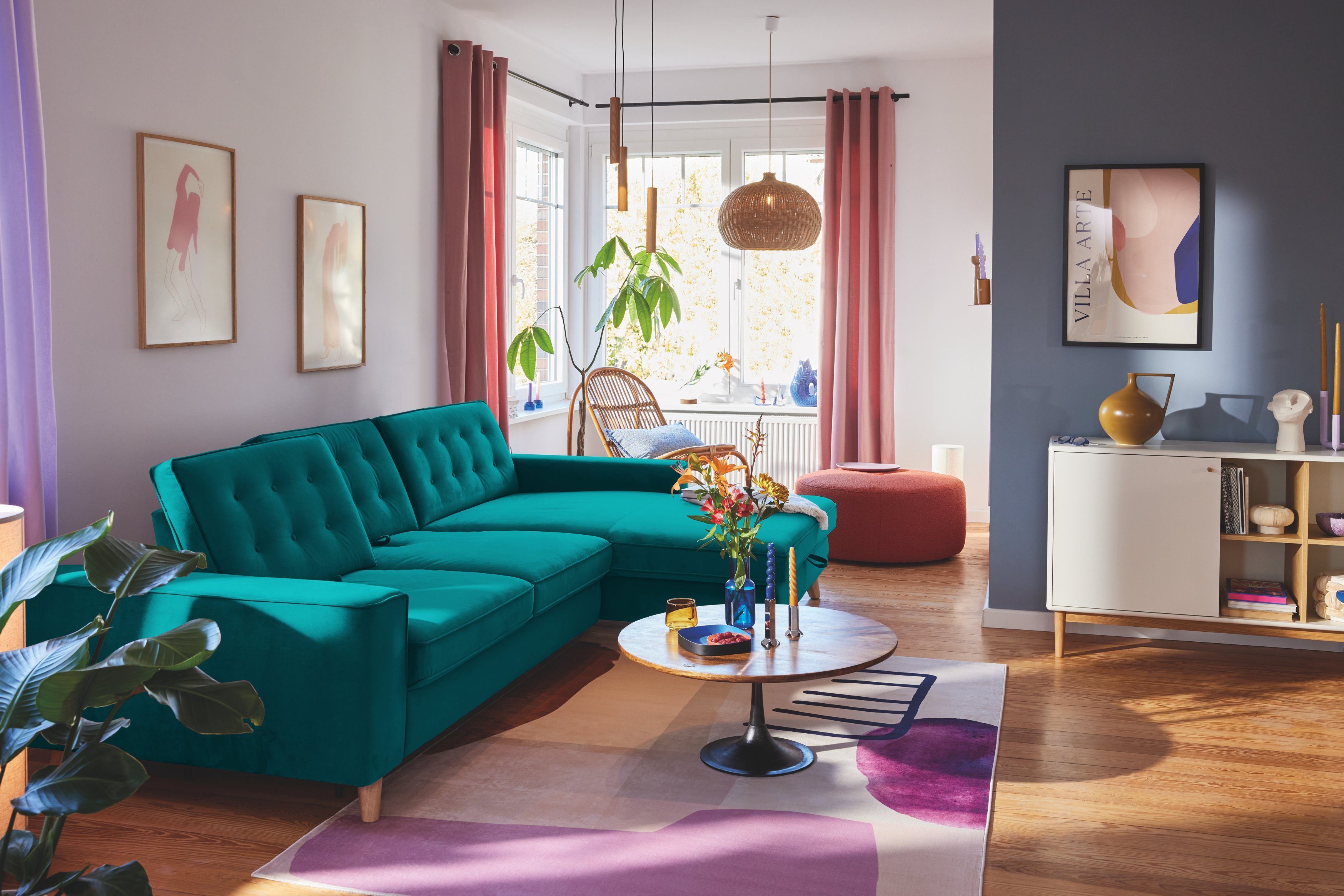 TOM TAILOR Chic, Ecksofa und mit Nordic wahlweise Bettfunktion HOME Shift Bettkasten