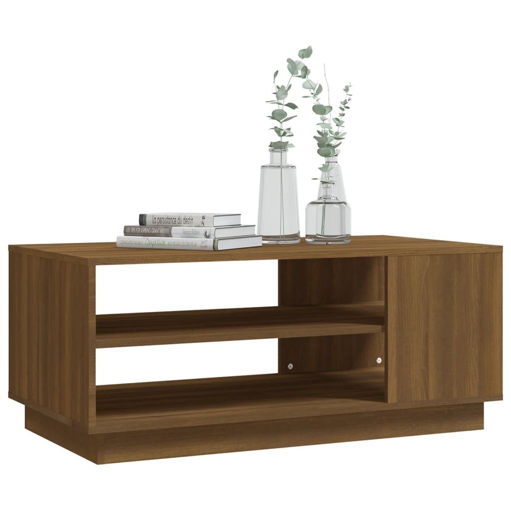 Braune Couchtisch (1-St) Eiche 102x55x43 | Holzwerkstoff Braune Braun cm vidaXL Couchtisch Eiche Eichen-Optik