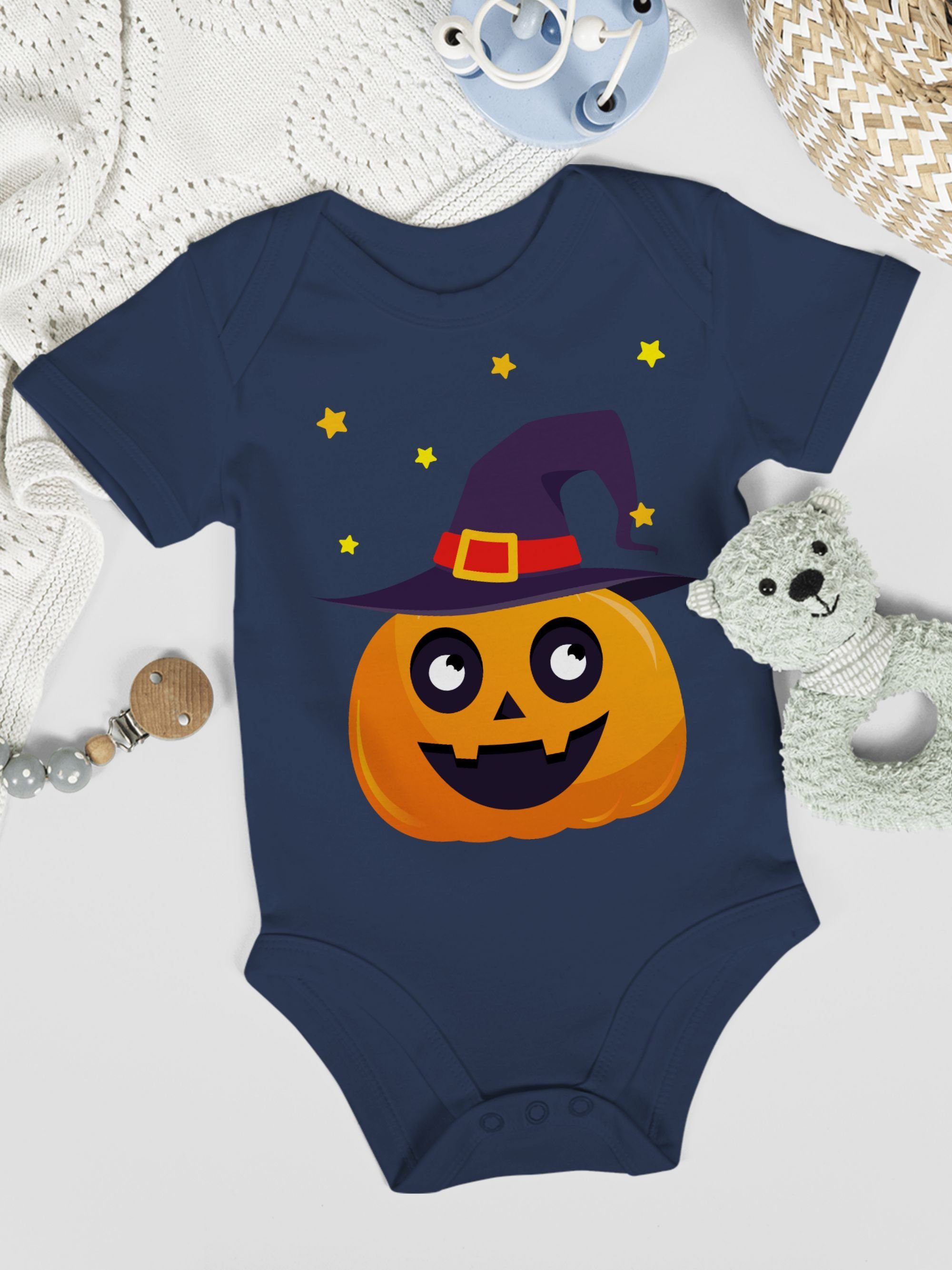 Halloween Blau Pumpkin Kostüme Baby Shirtracer Navy Shirtbody Kürbis Süßer 1 Niedlich für