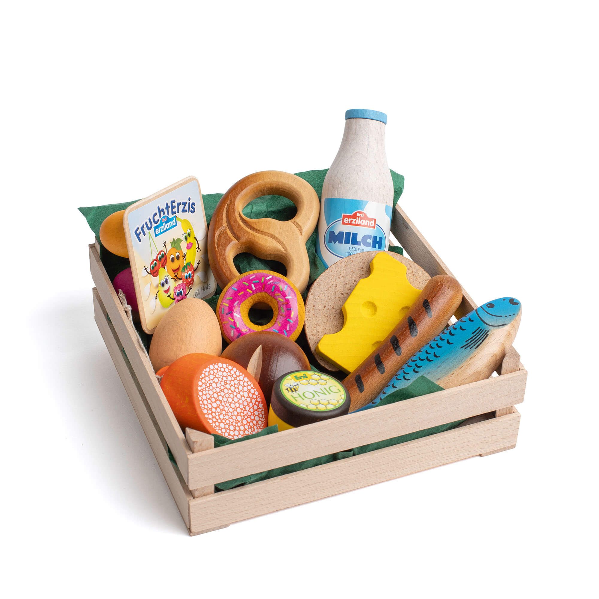 Erzi® Kaufladensortiment Erzi Sortiment Snacks XL - Kaufladenzubehör