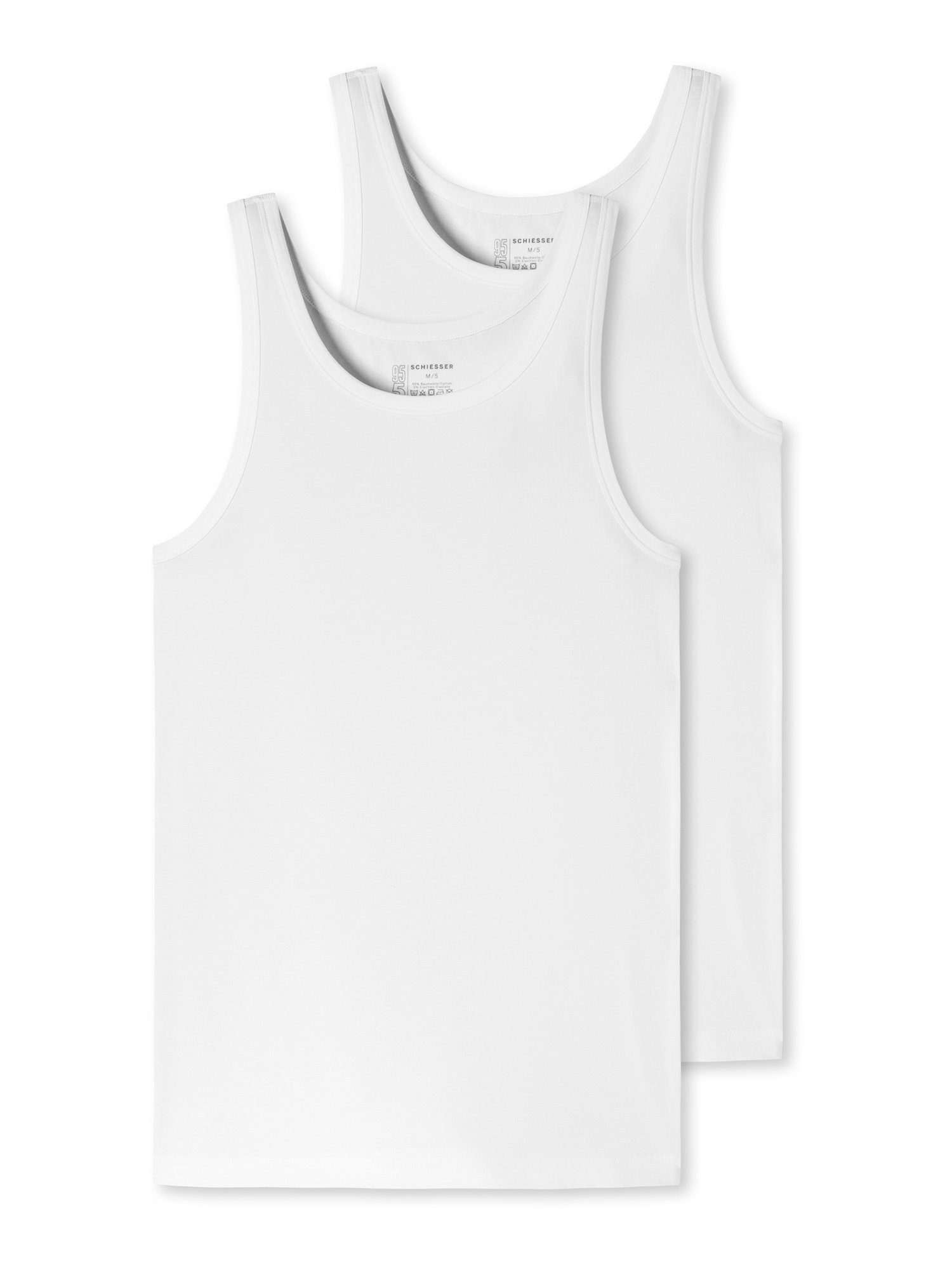 Schiesser Unterhemd 95/5 (2-St) 0 günstig online kaufen