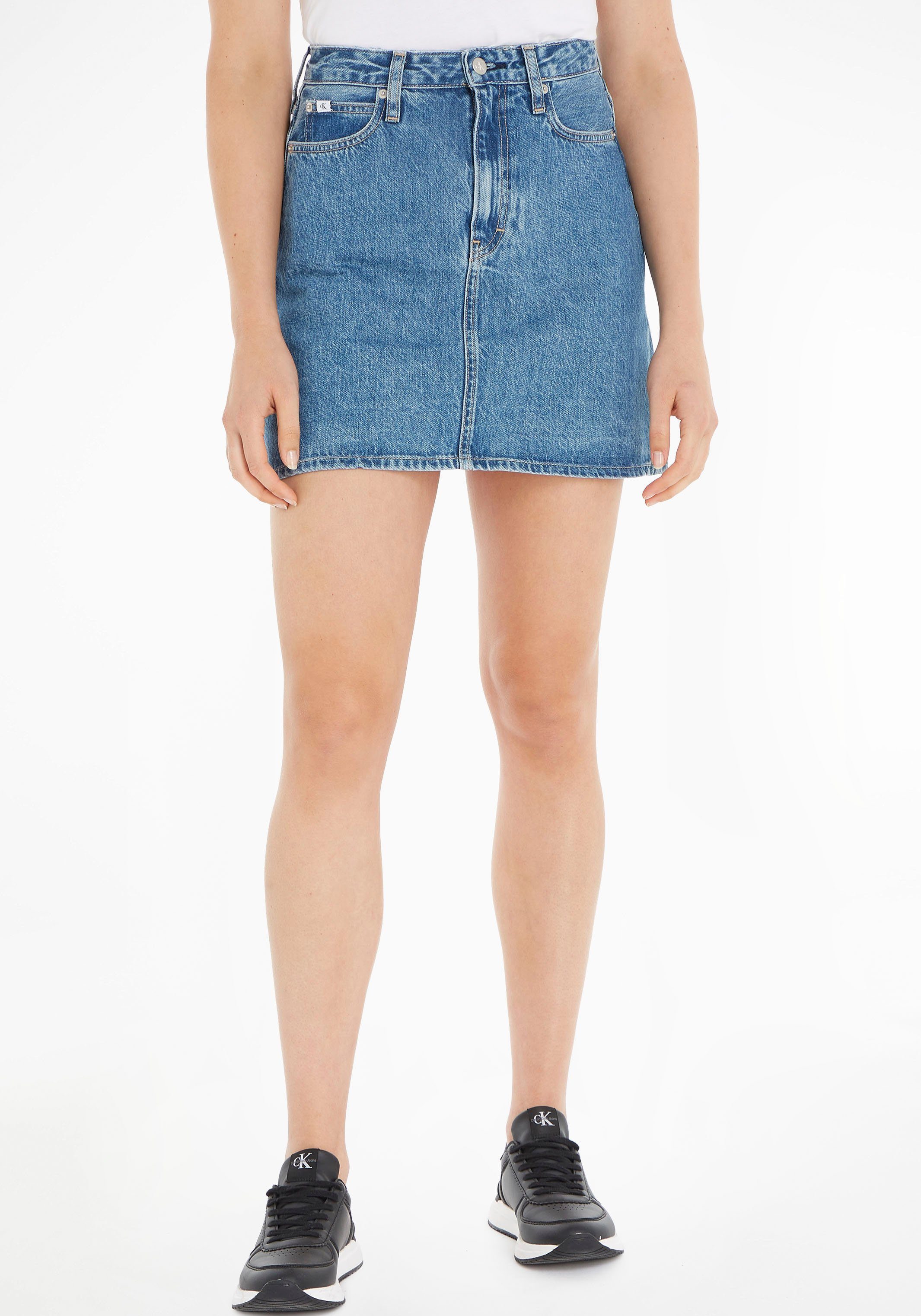 SKIRT Jeansrock Calvin A-LINE Klein MINI Jeans