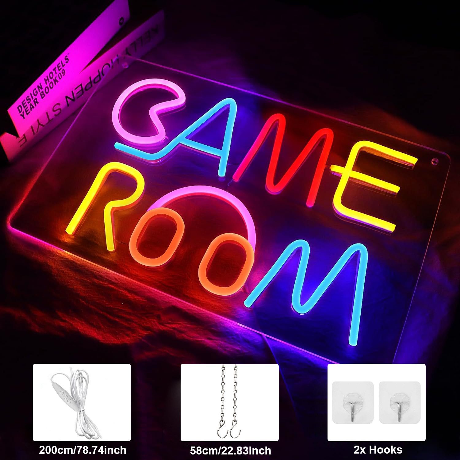 MUPOO LED Dekolicht Game Room LED-Neonschild,Dimmbar Wanddekoration,USB Neo günstig online kaufen