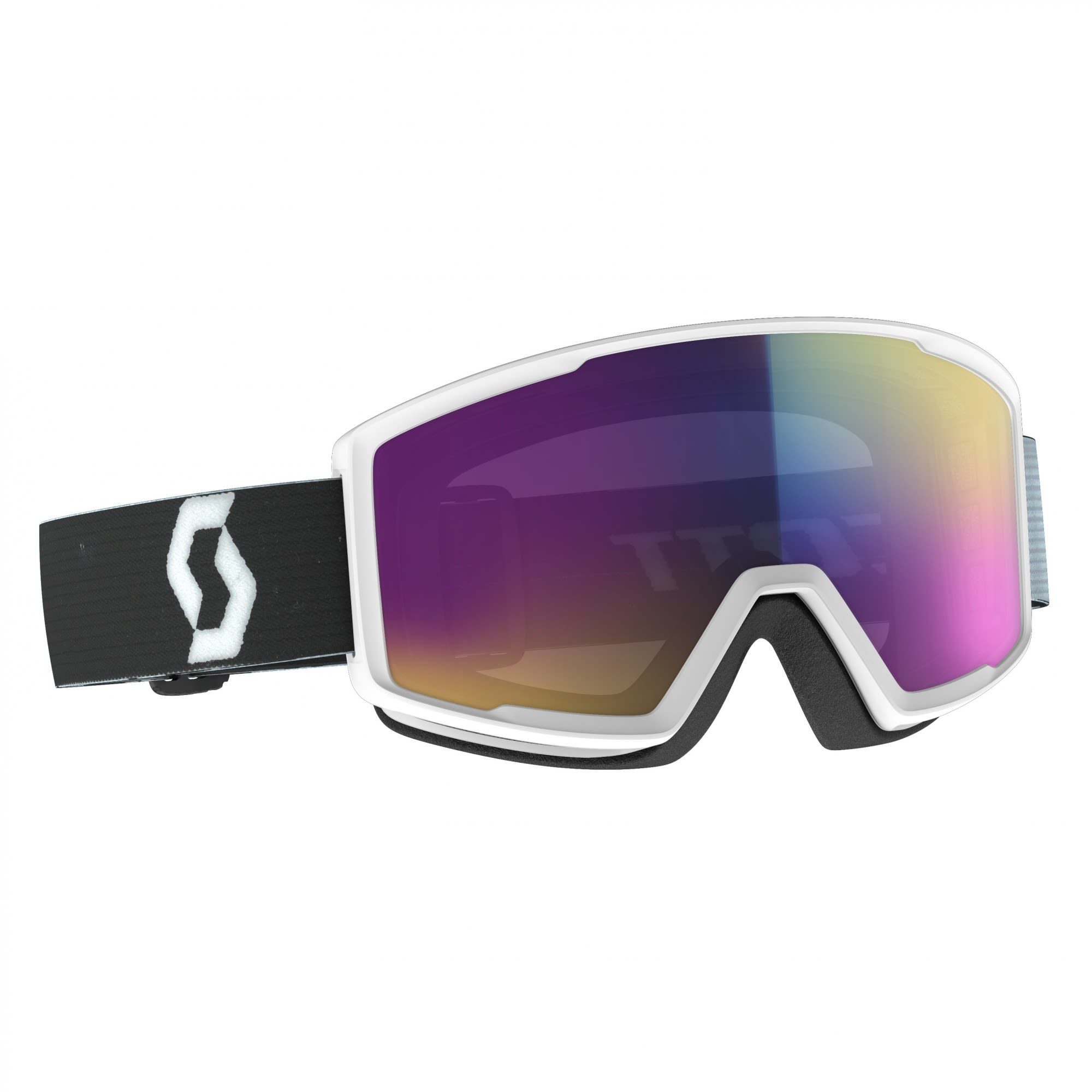 Chrome Teal Enhancer Skibrille - Scott Scott Pro Black Goggle Team White Factor - Accessoires