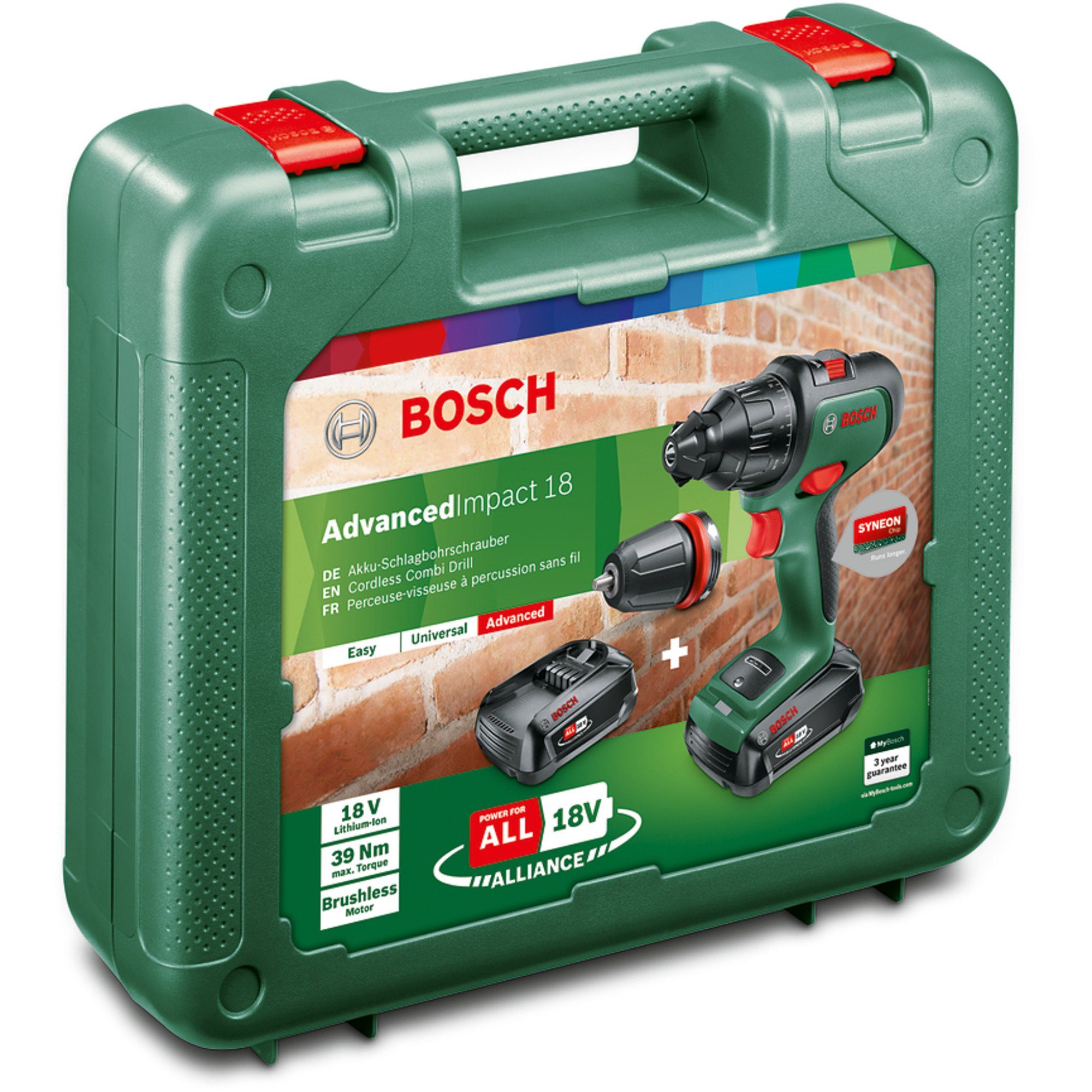 Garten Bosch Akku-Schlagbohrschrauber Heimwerken & BOSCH Akku-Schlagbohrschrauber