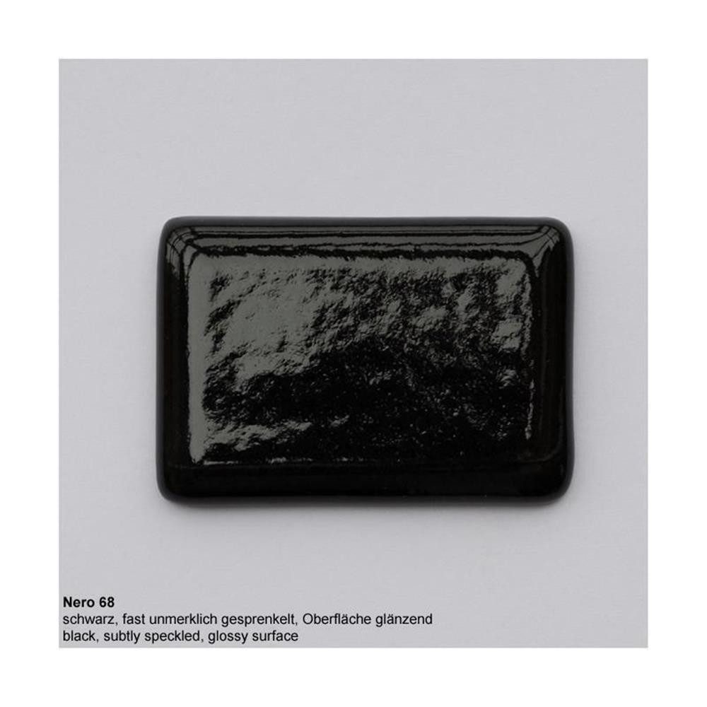 Systemceram Küchenspüle KeraDomo MERA 24 mit Handbetätigung Nero, 24/486 cm