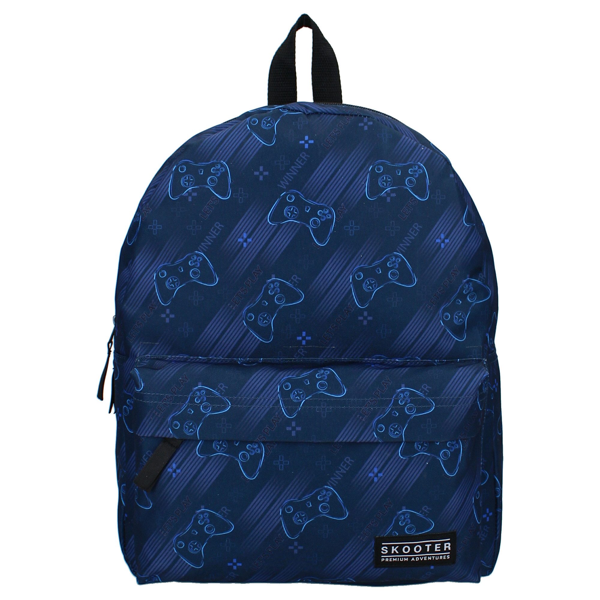 Skooter Rucksack Rucksack Blau– Ergonomisch, geräumig & mit Reißverschlusstaschen