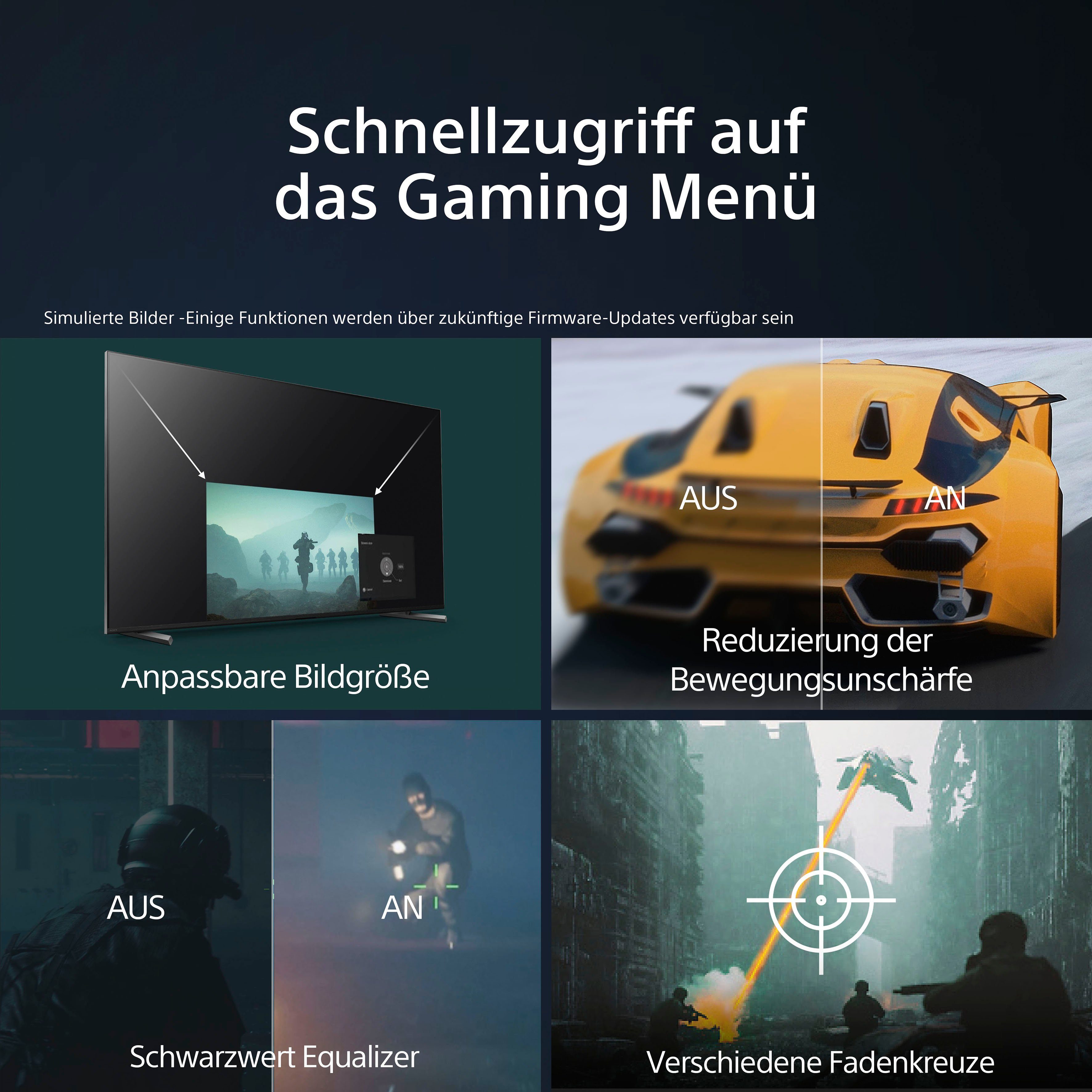 Google Gaming-Menü) Zoll, LED-Fernseher Ultra HDMI HD, cm/55 Android CORE, 2.1, 4K KD-55X85L TV, PRO, TRILUMINOS Sony Smart-TV, TV, BRAVIA (139