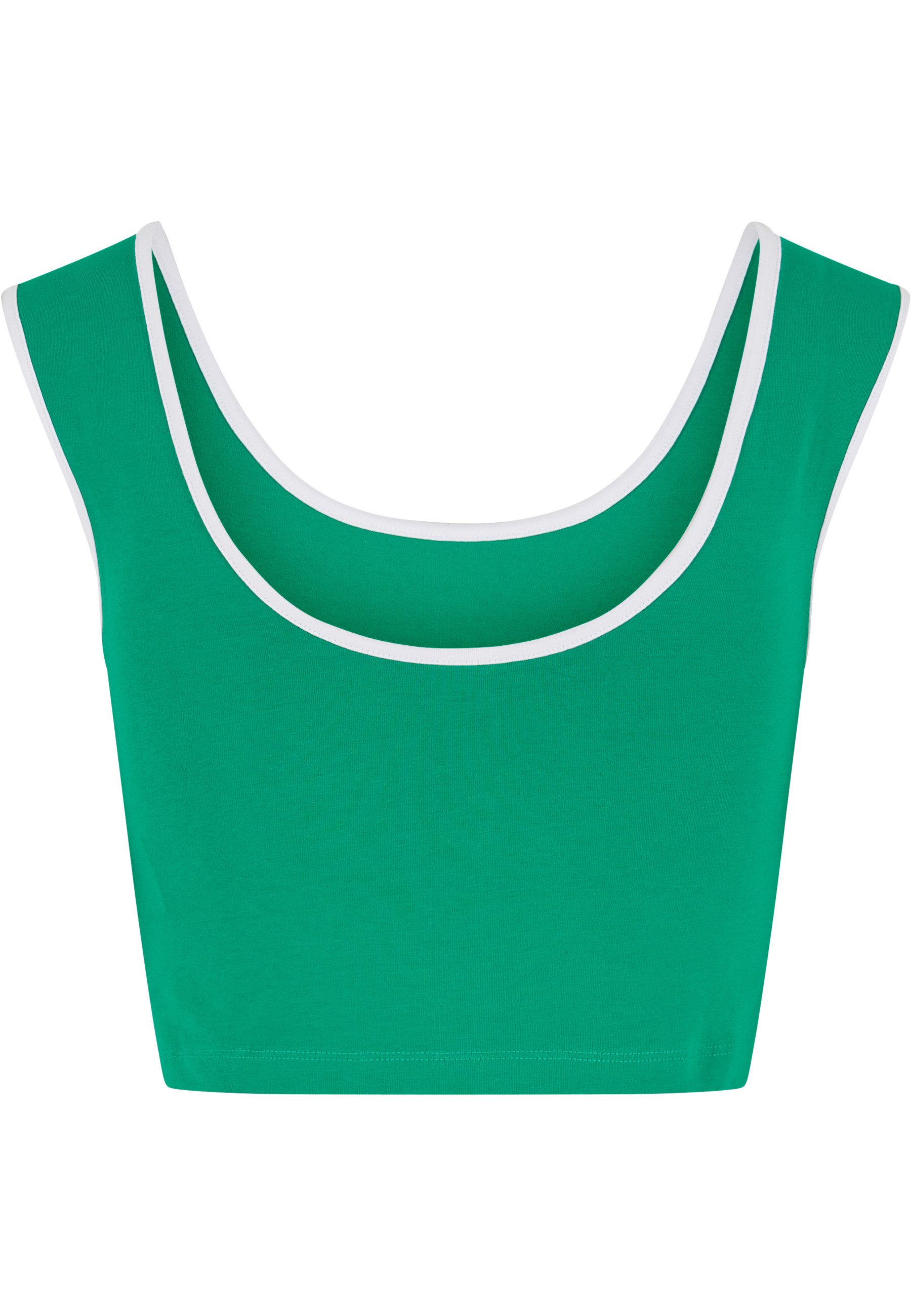 URBAN CLASSICS T-Shirt Urban Classics Ladies Contrast Cropped Top (1-tlg)