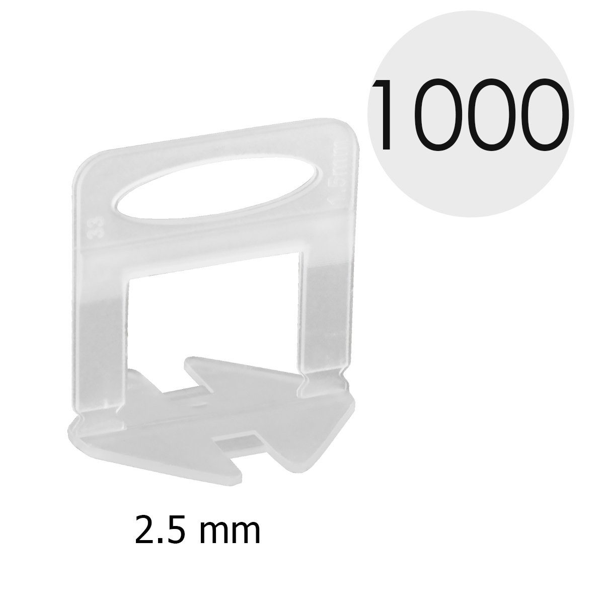 MidGard Fliesenkreuz Nivelliersystem Fliesen-Verlegehilfe Zuglaschen Nivellier Laschen (1000-St)