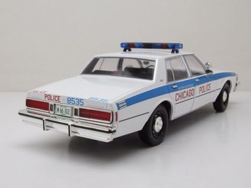 GREENLIGHT collectibles Modellauto Chevrolet Caprice Chicago Police Department 1989 weiß Modellauto 1:18, Maßstab 1:18