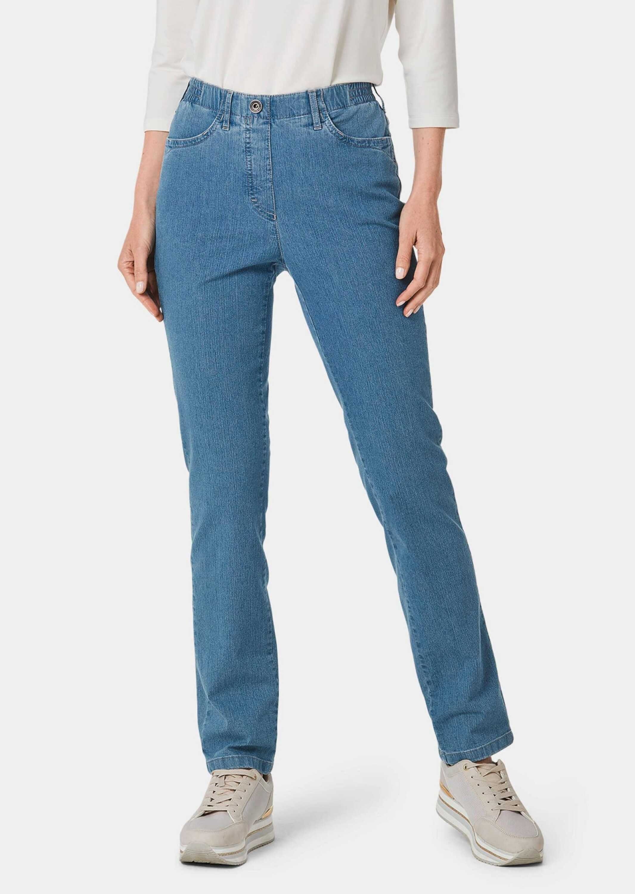 Bequeme Jeans Edel geschmückte Jeansschlupfhose MARTHA