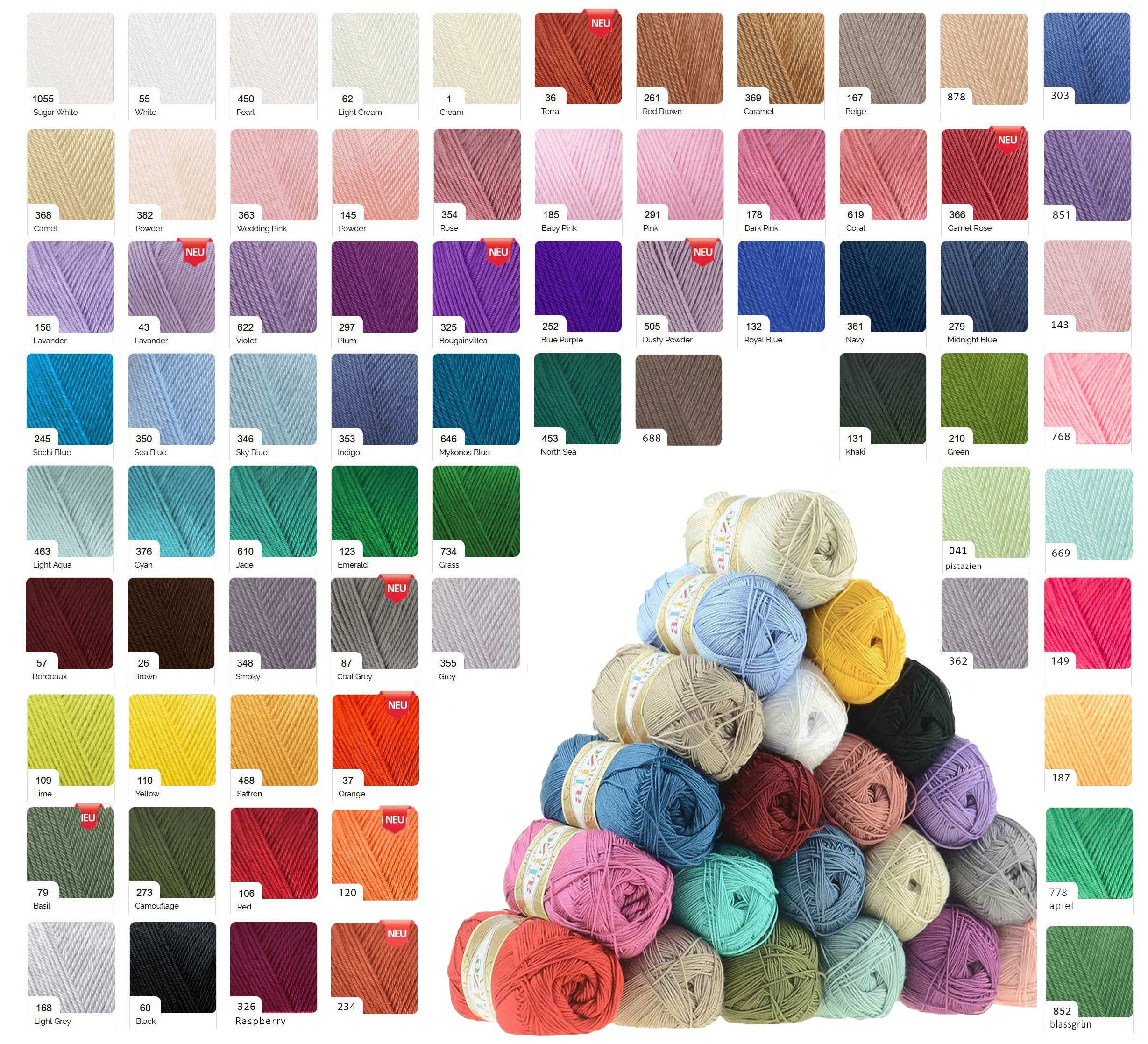 Alize 5 x 100g Strickgarn ALIZE DIVA - Häkelgarn Sommerwolle Häkelwolle, 350 m, 353 indigo-blau