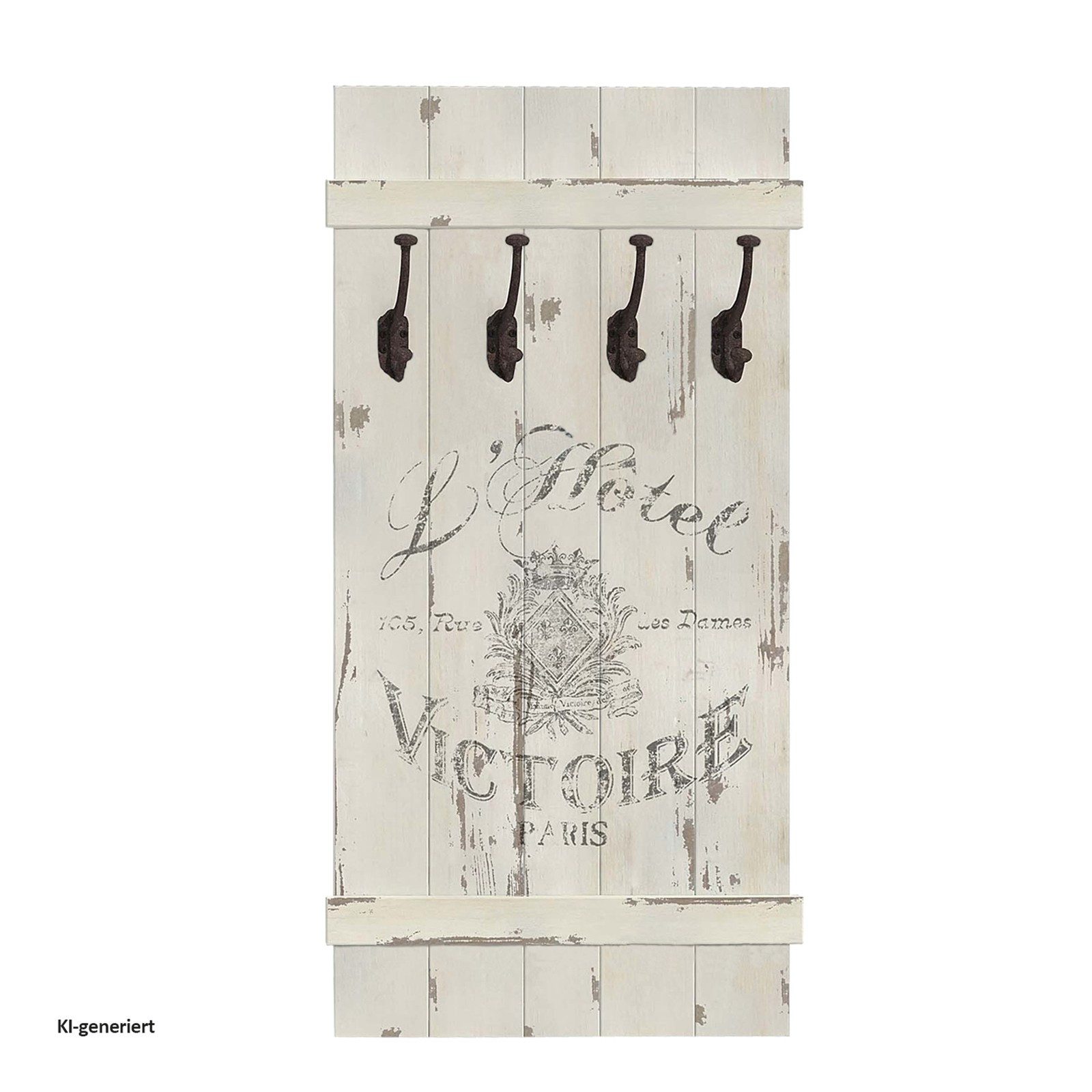 HTI-Line Garderobenpaneel Garderobe Victoire (Stück, 1 St., 1x Wandgarderobe, ohne Dekoration), Kleiderhaken