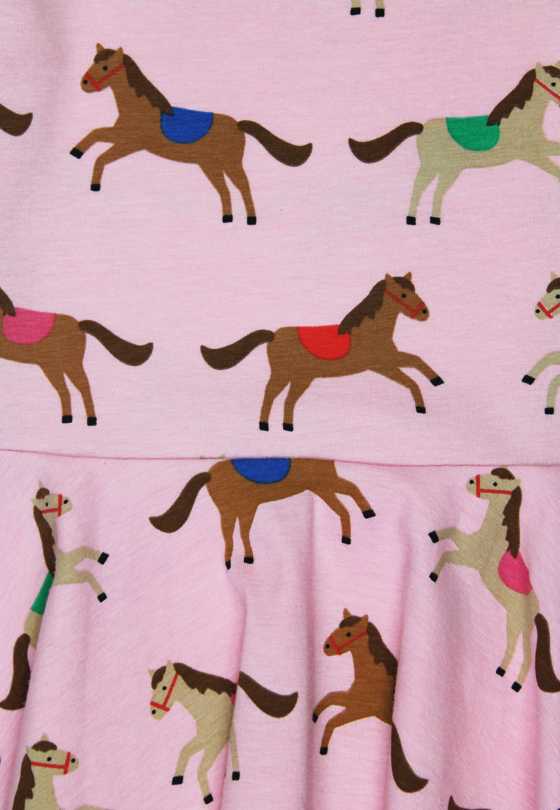 Toby Tiger Shirtkleid Jersey Skaterkleid langarm mit Pferde Print