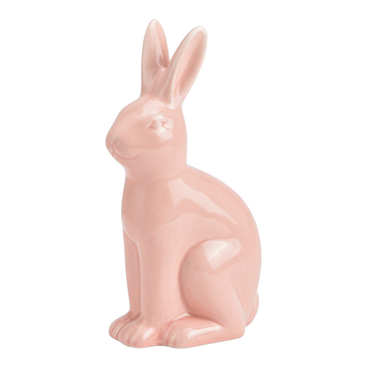 Wurm Osterhase Wurm, Hase aus Keramik pink/rosa (B/H/T) 8x16x6cm, 10042170