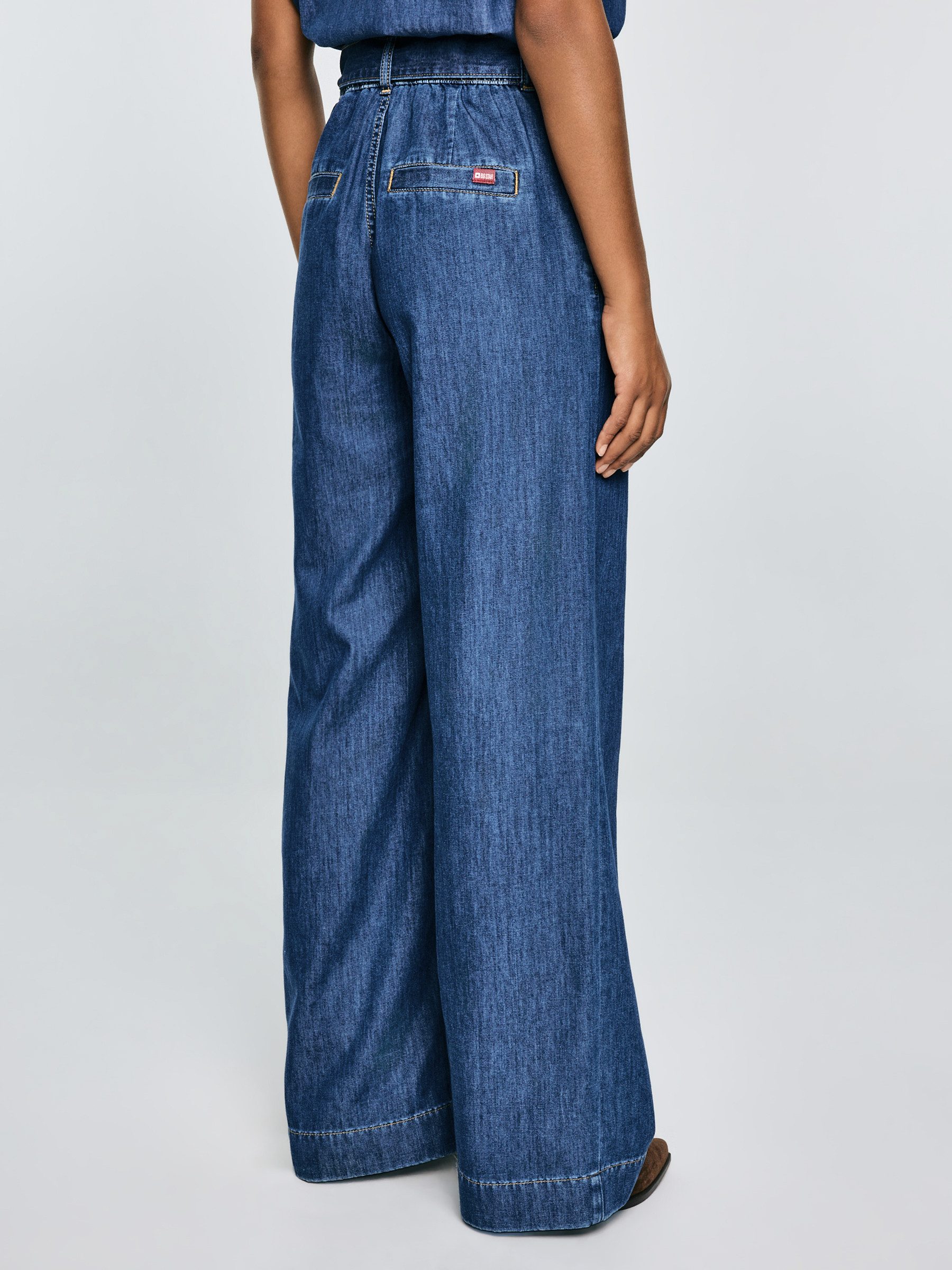 BIG STAR Weite Jeans JULII hohe Leibhöhe