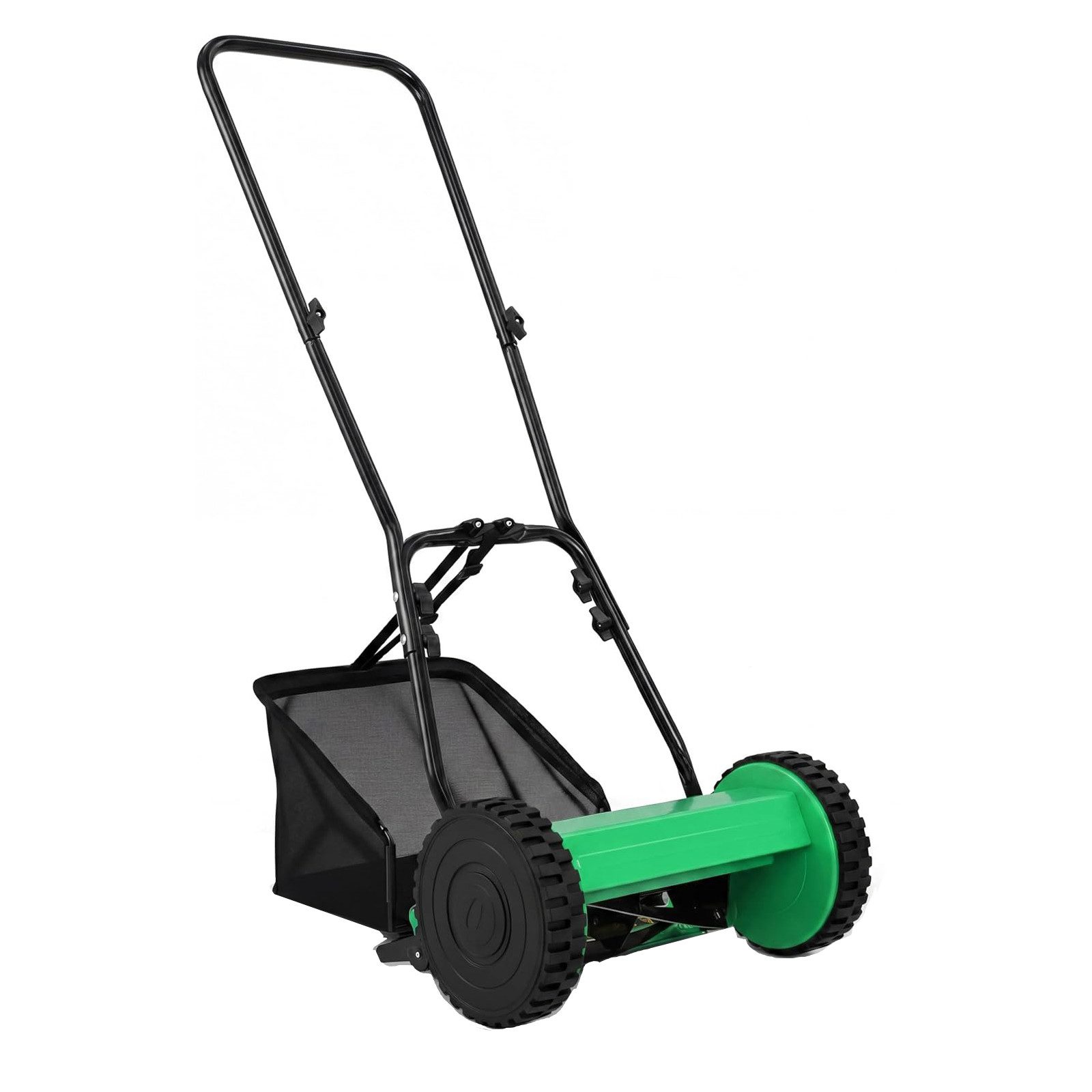 KOMFOTTEU Spindelmäher, 30 cm Schnittbreite, Handrasenmäher mit 18,5L Fangkorb
