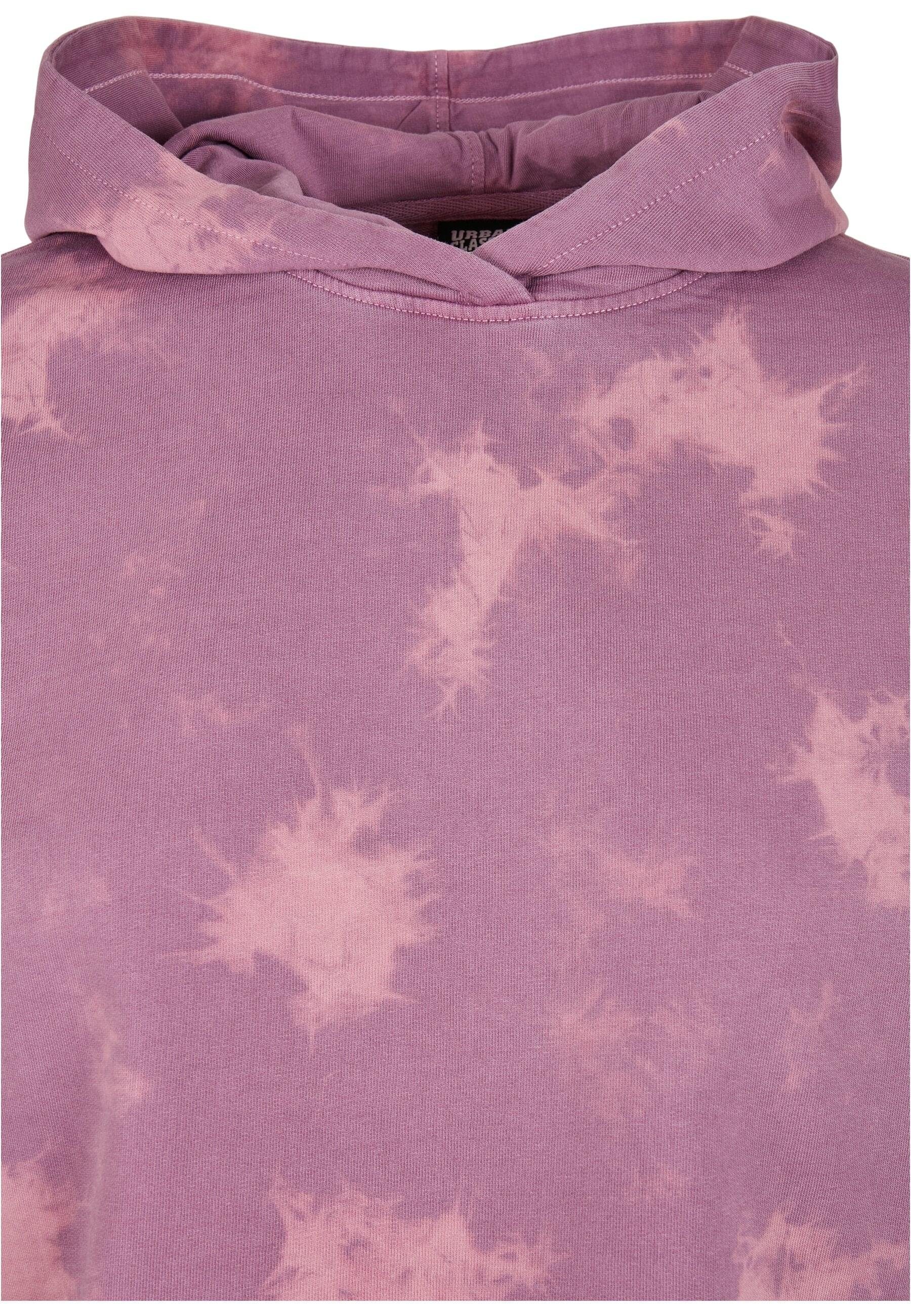 URBAN Bleached Damen duskviolet Hoody CLASSICS Short Ladies Kapuzenpullover Oversized (1-tlg)