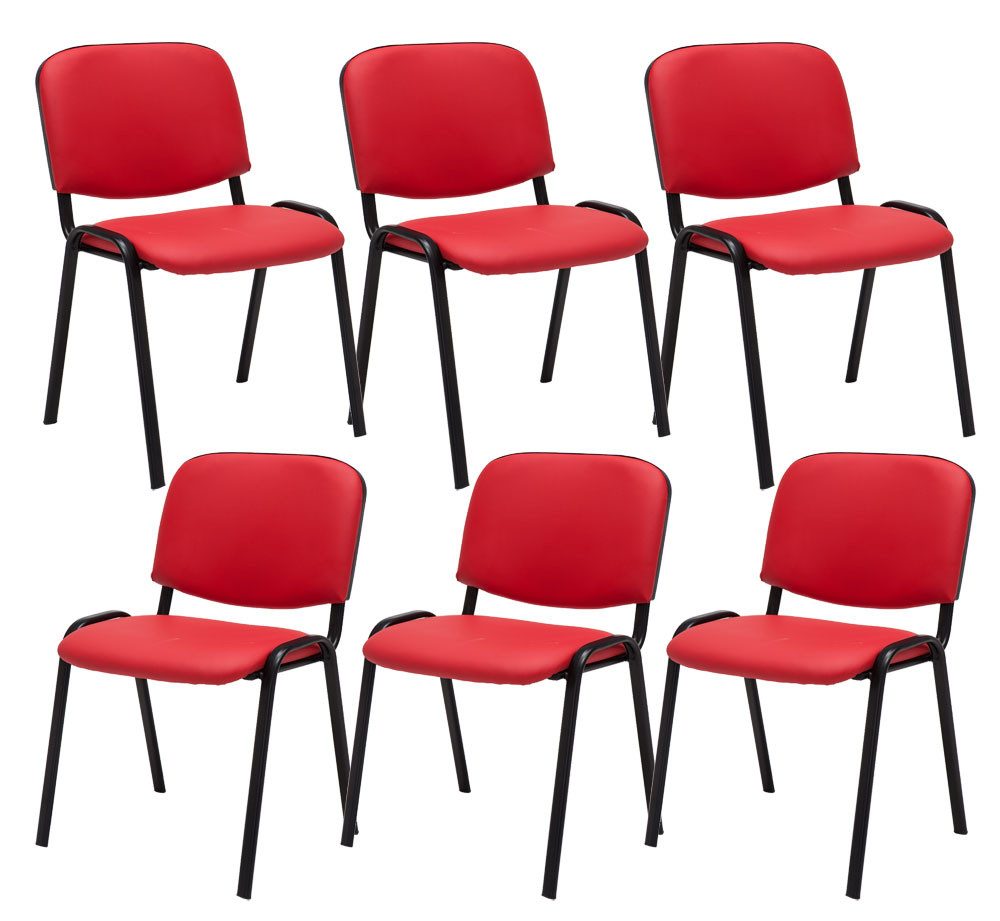 CLP Besucherstuhl Ken Kunstleder (6er Set), günstig online kaufen