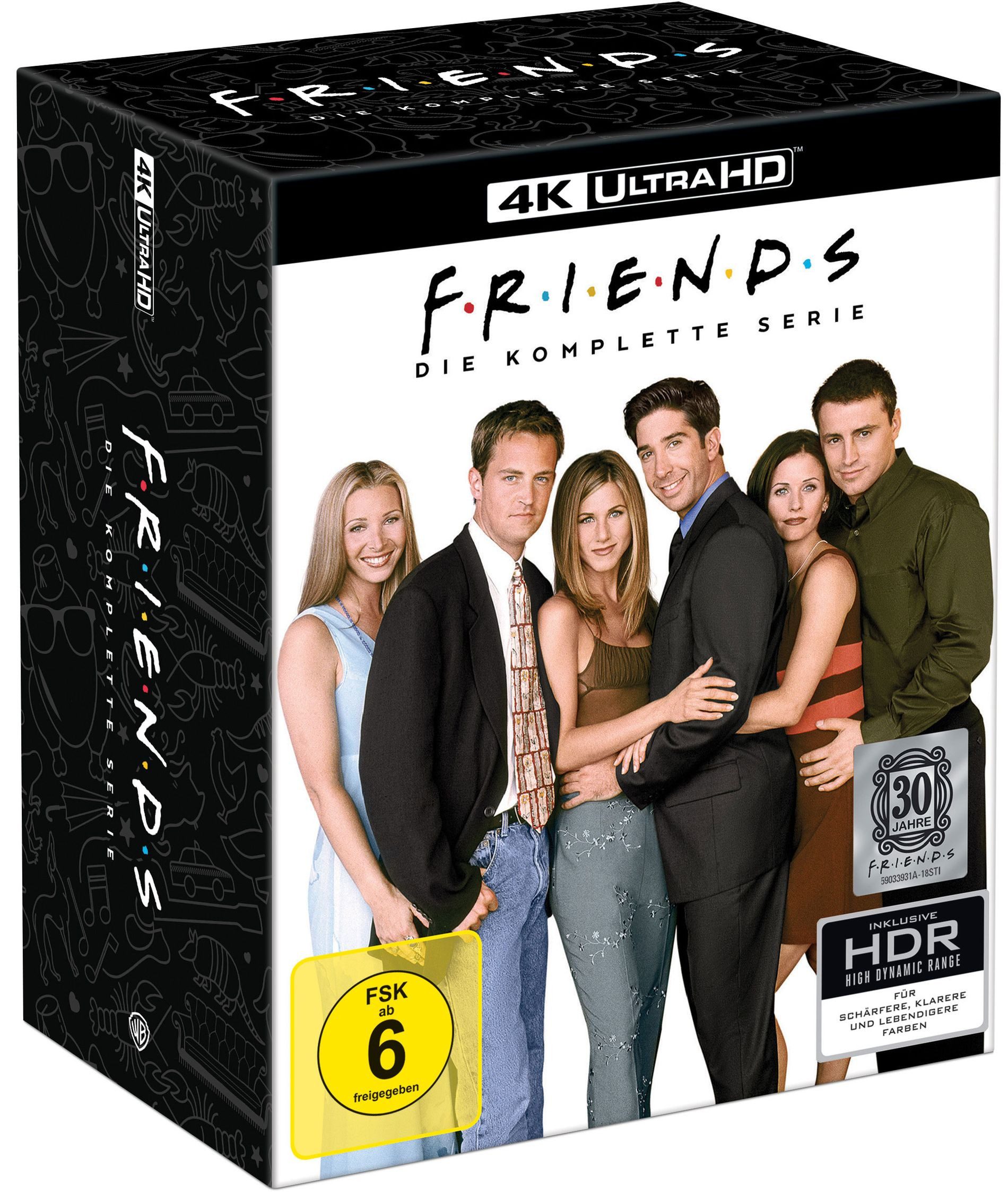 Universal Pictures Blu-ray 4K Ultra HD Friends - Die komplette Serie [25 Discs] 4k BluRay, (25-St., Box-Set), Enthält alle 10 Staffeln + Bonus Material