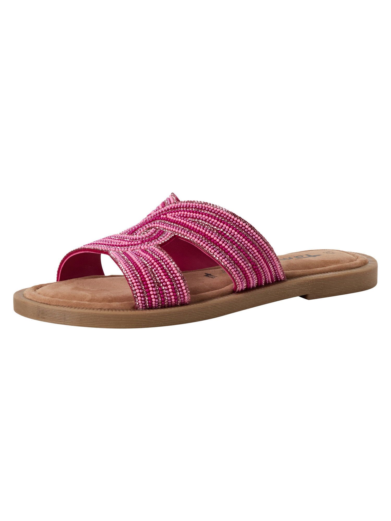 Tamaris TOUCH-IT aus Leder kein Absatz 1-27113-42 Pantolette TOUCH-IT