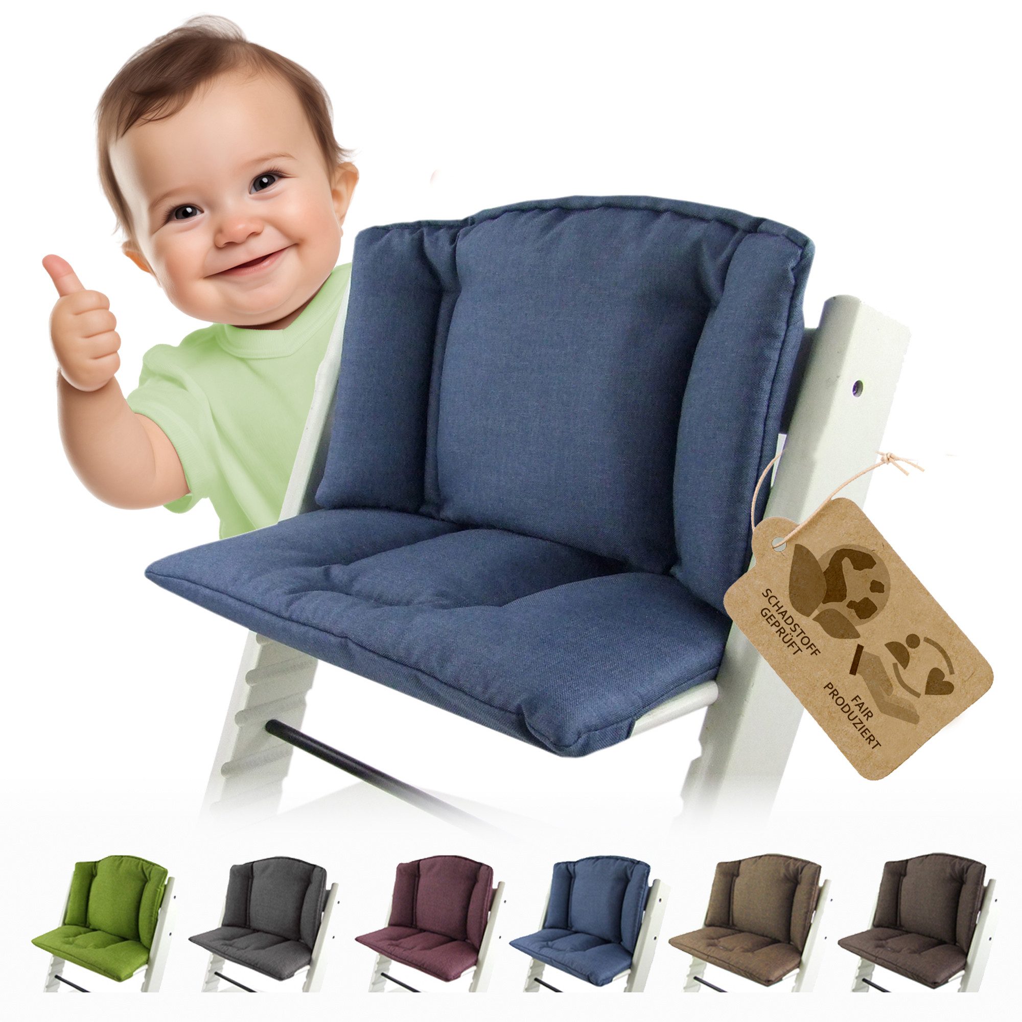 BambiniWelt by Rafael K. Hochstuhlauflage Ersatzbezug Bezug Sitzkissen komp günstig online kaufen