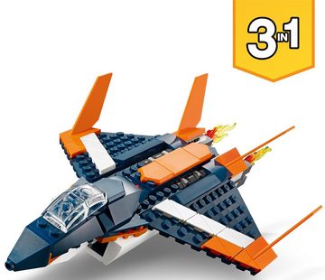 LEGO® Konstruktionsspielsteine Überschalljet (31126), LEGO® Creator 3in1, (215 St), Made in Europe