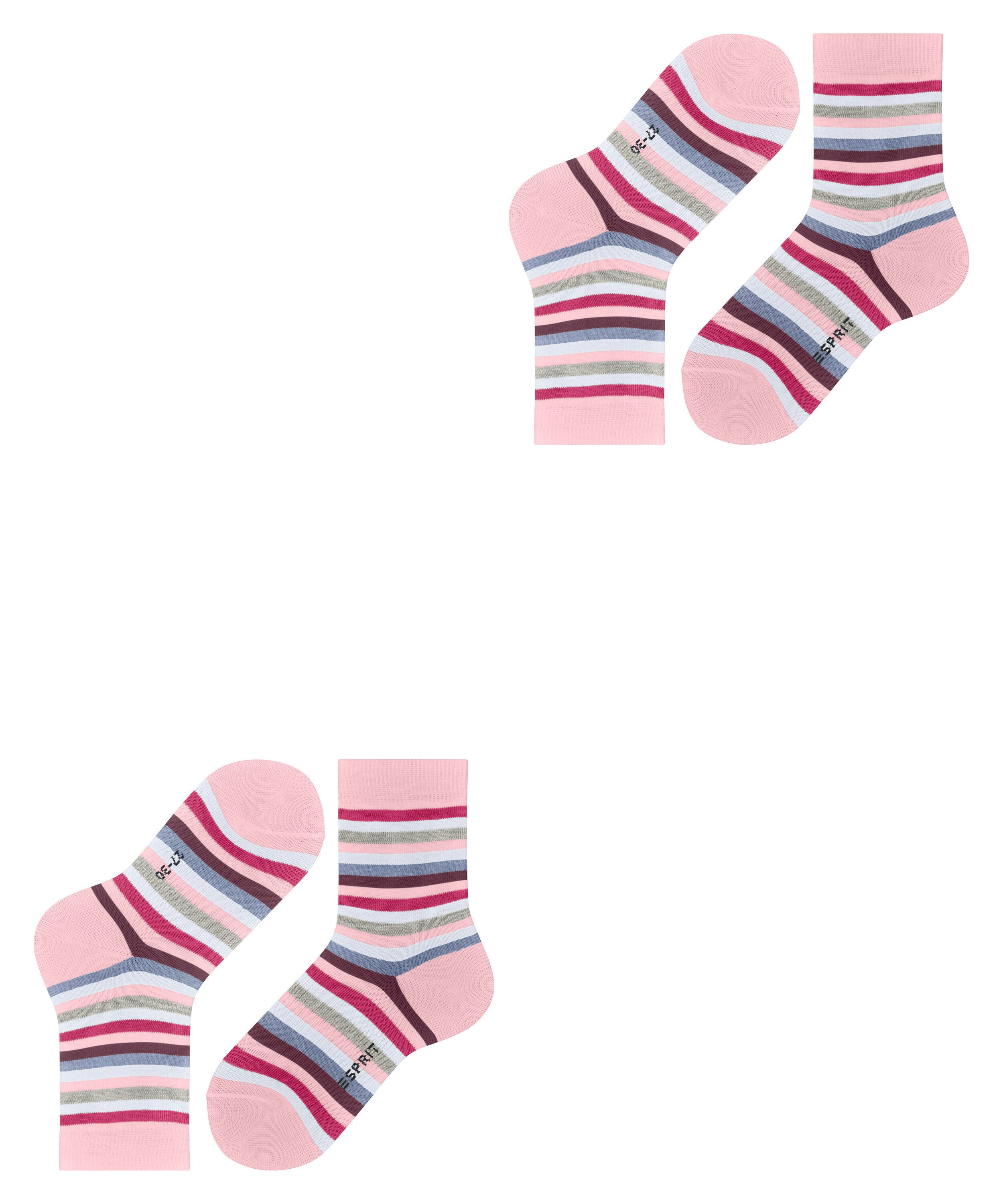 Esprit Socken Playful Stripe (2 Paar) mit Streifen, Cotton-Mix, elastisches Bündchen – Bild 5 von 5