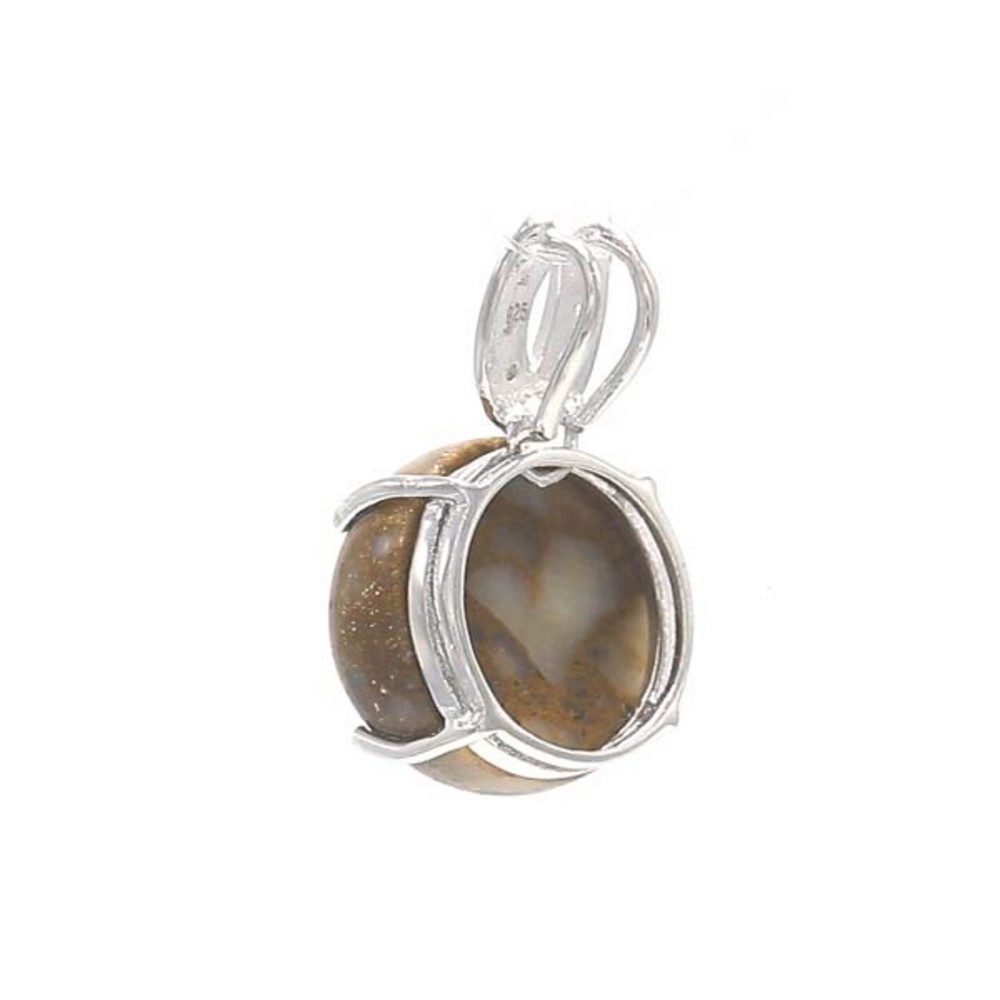 Cavill Kettenanhänger Dinosaurier-Quarz Anhänger Sterlingsilber 10,47 ct Cabochon Topase (1-tlg)