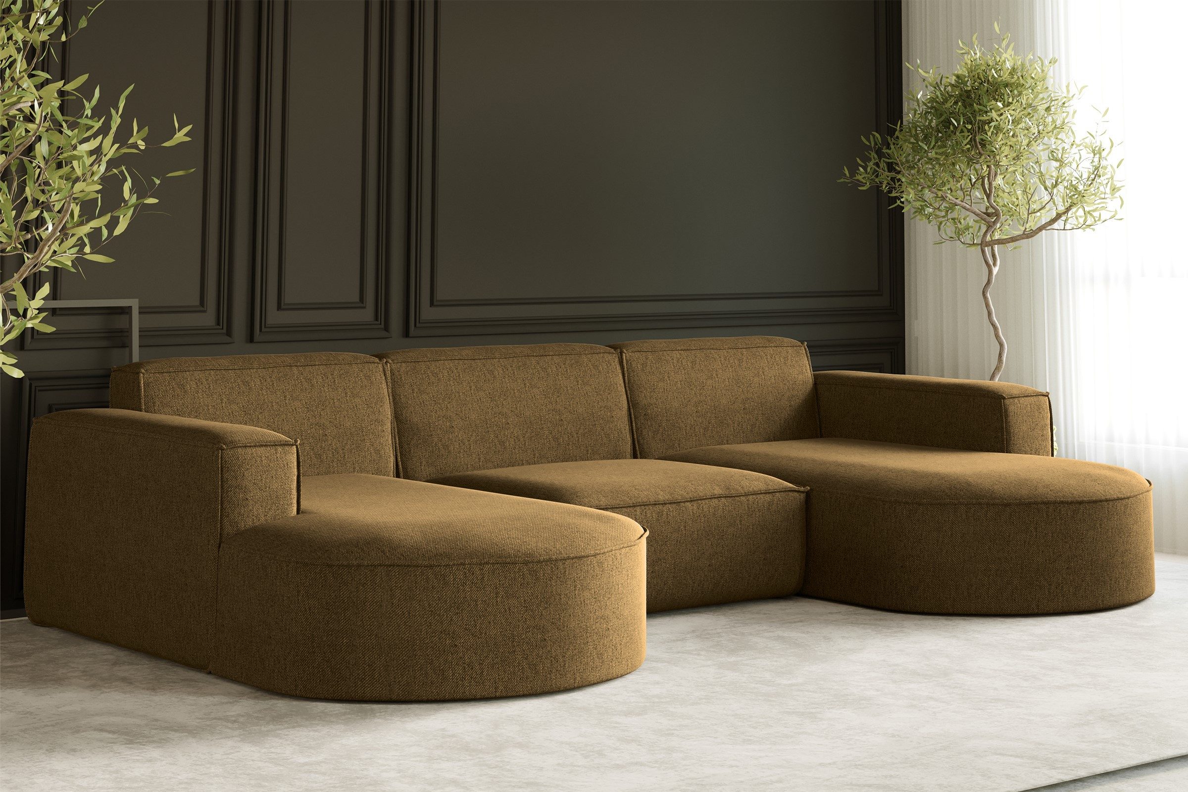 Kaiser Möbel Ecksofa Sofa U form, günstig online kaufen