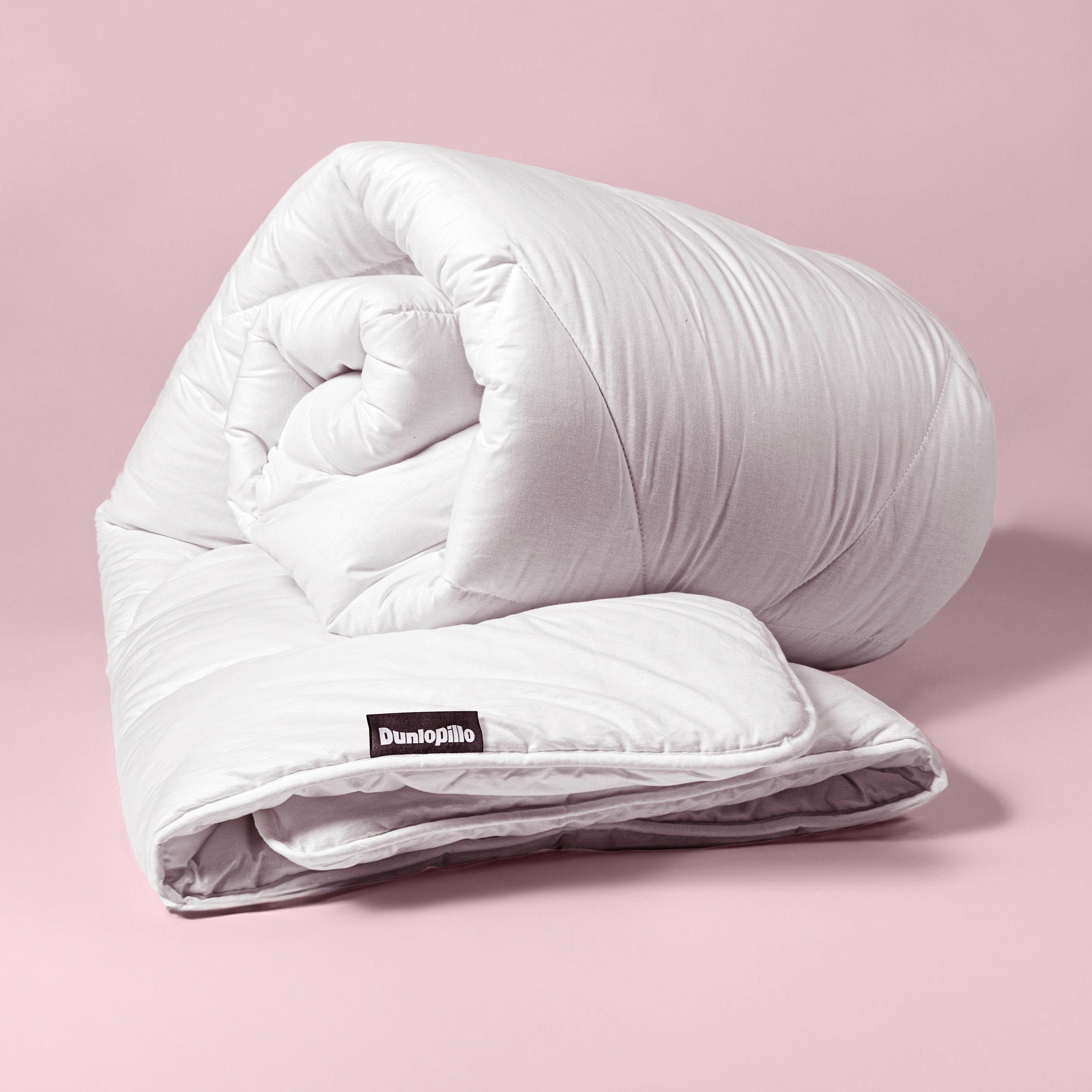 Dunlopillo Baumwollbettdecke Life, Bettdecken für Sommer und Winter, Füllung: Polyester, Bezug: 100% Baumwolle, Bettdecke 135x200 cm, 155x220 cm, Aqua-Clean-Gewebe, Decke